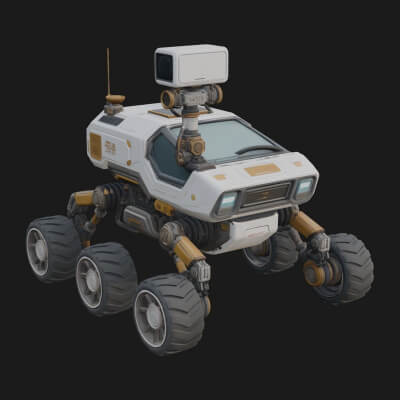 Robotic Rover Model Design 5 3D Print Model