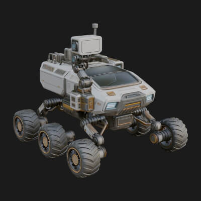 Robotic Rover Model Design 7 3D Print Model
