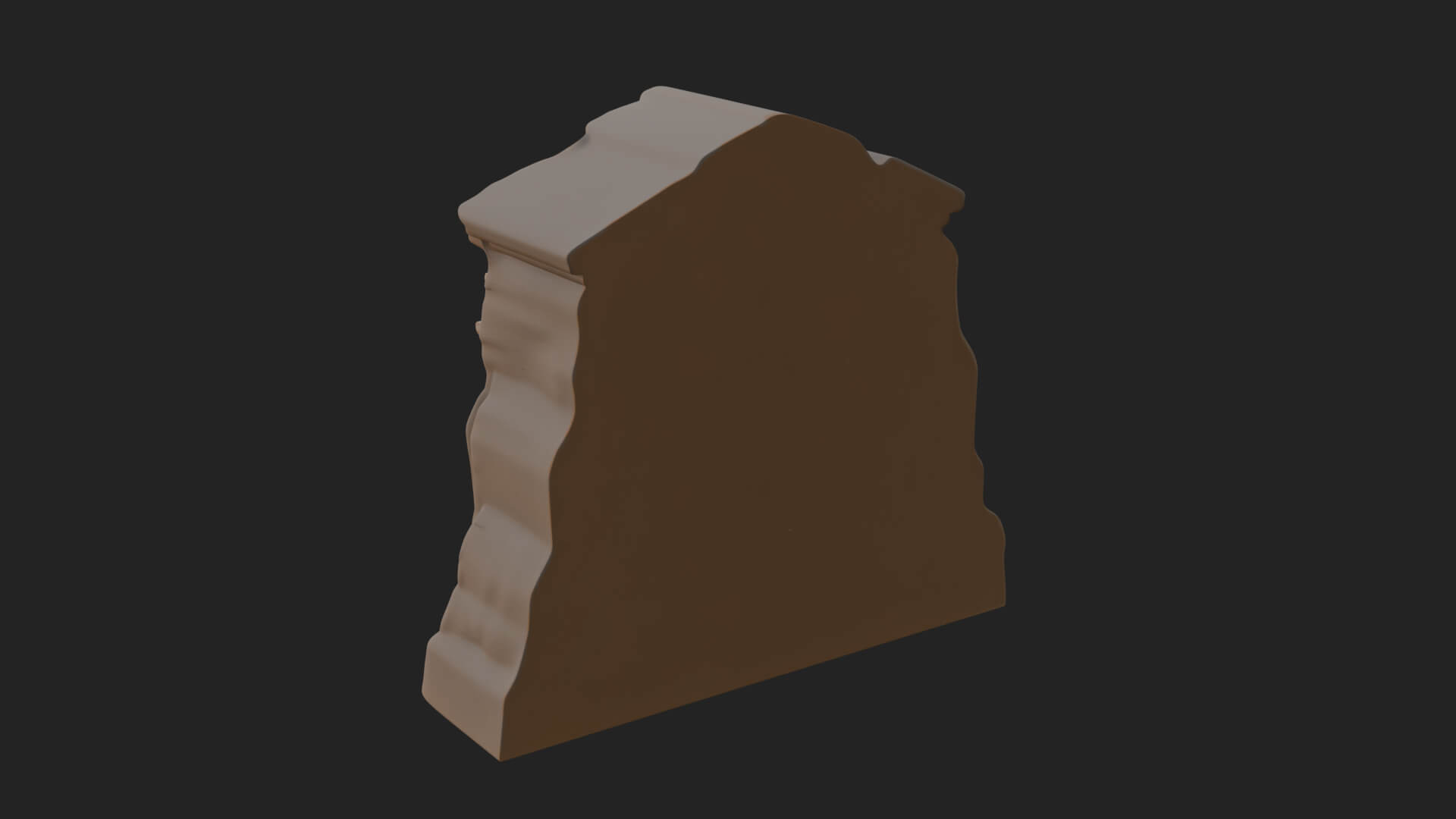 Rock Cut Temple Facade Design 2 3D Print Model 3D Model