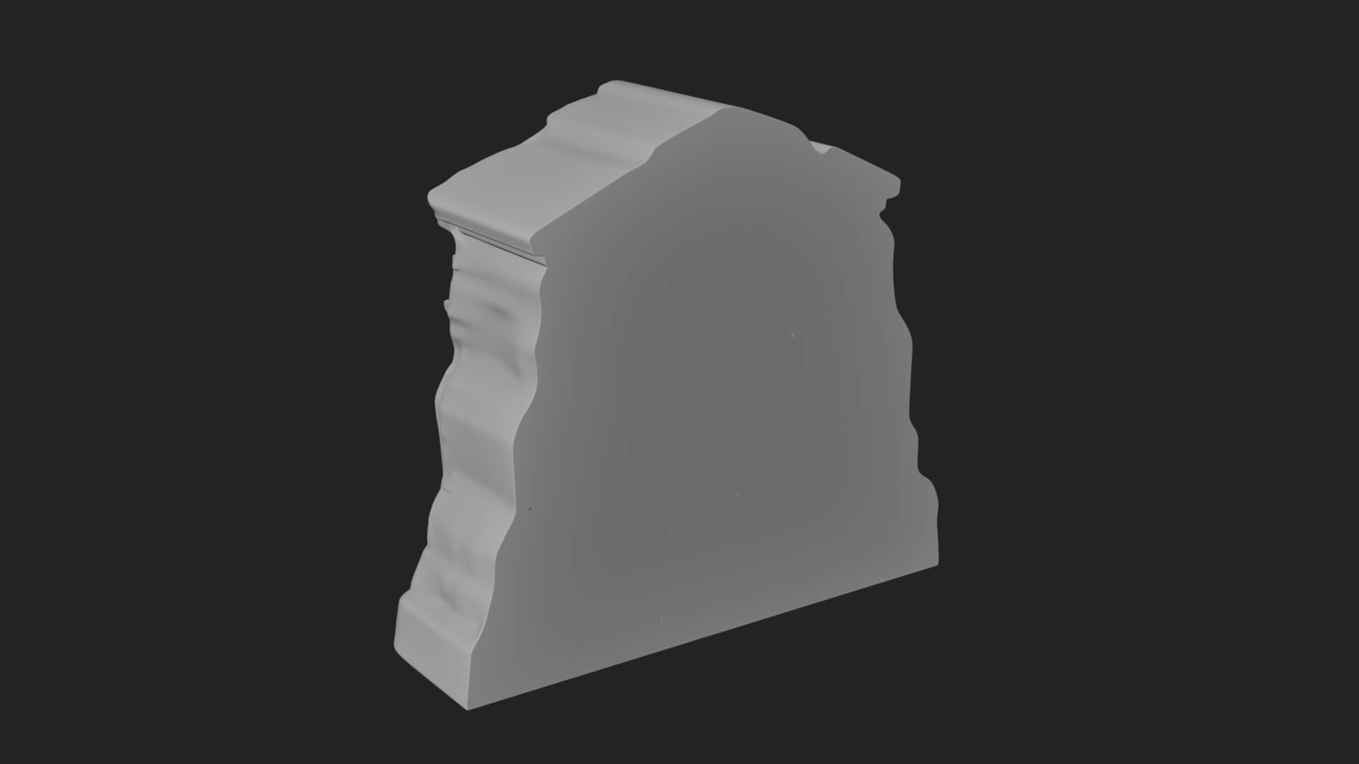 Rock Cut Temple Facade Design 2 3D Print Model 3D Model
