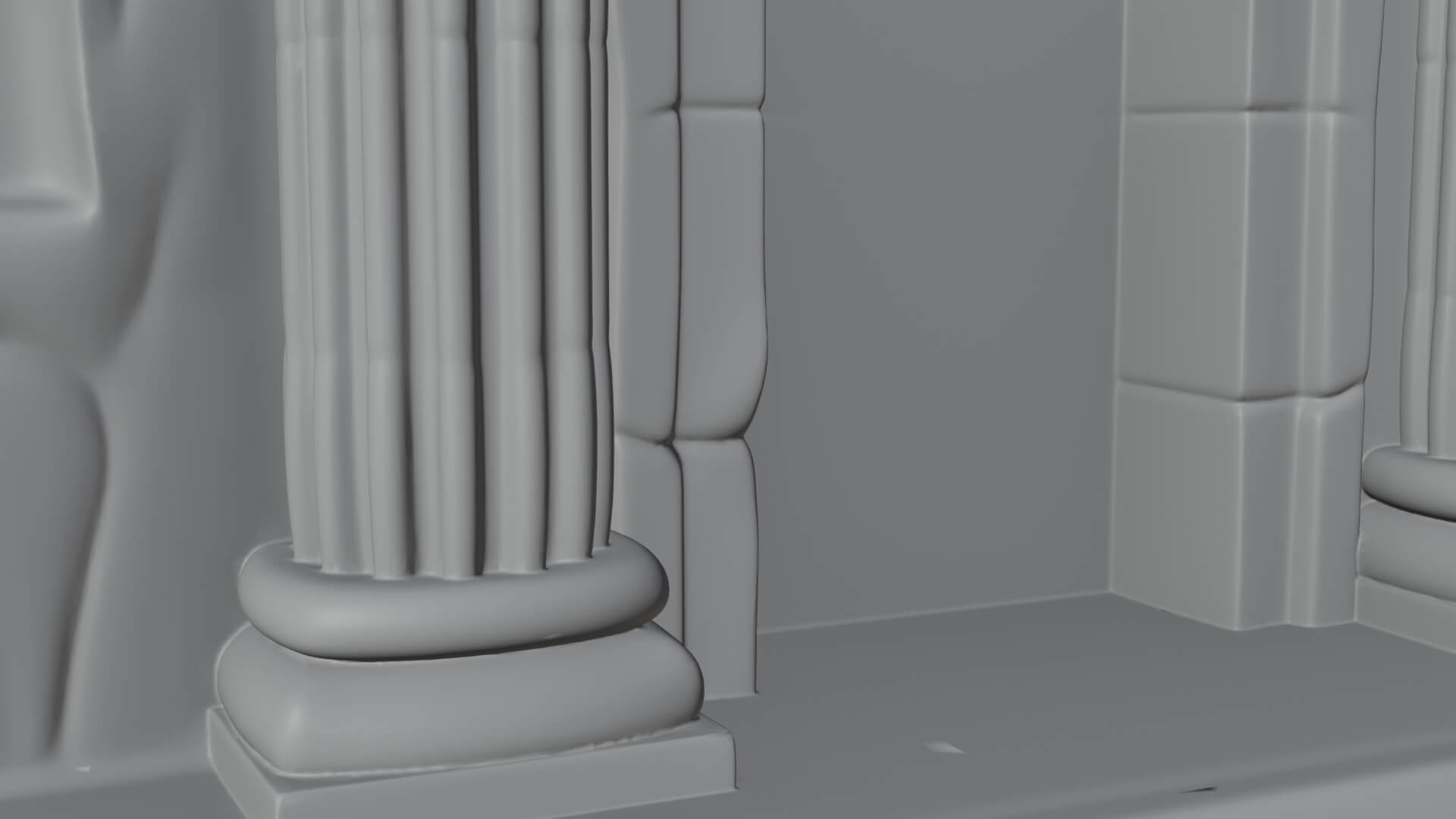 Rock Cut Temple Facade Design 3 3D Print Model 3D Model