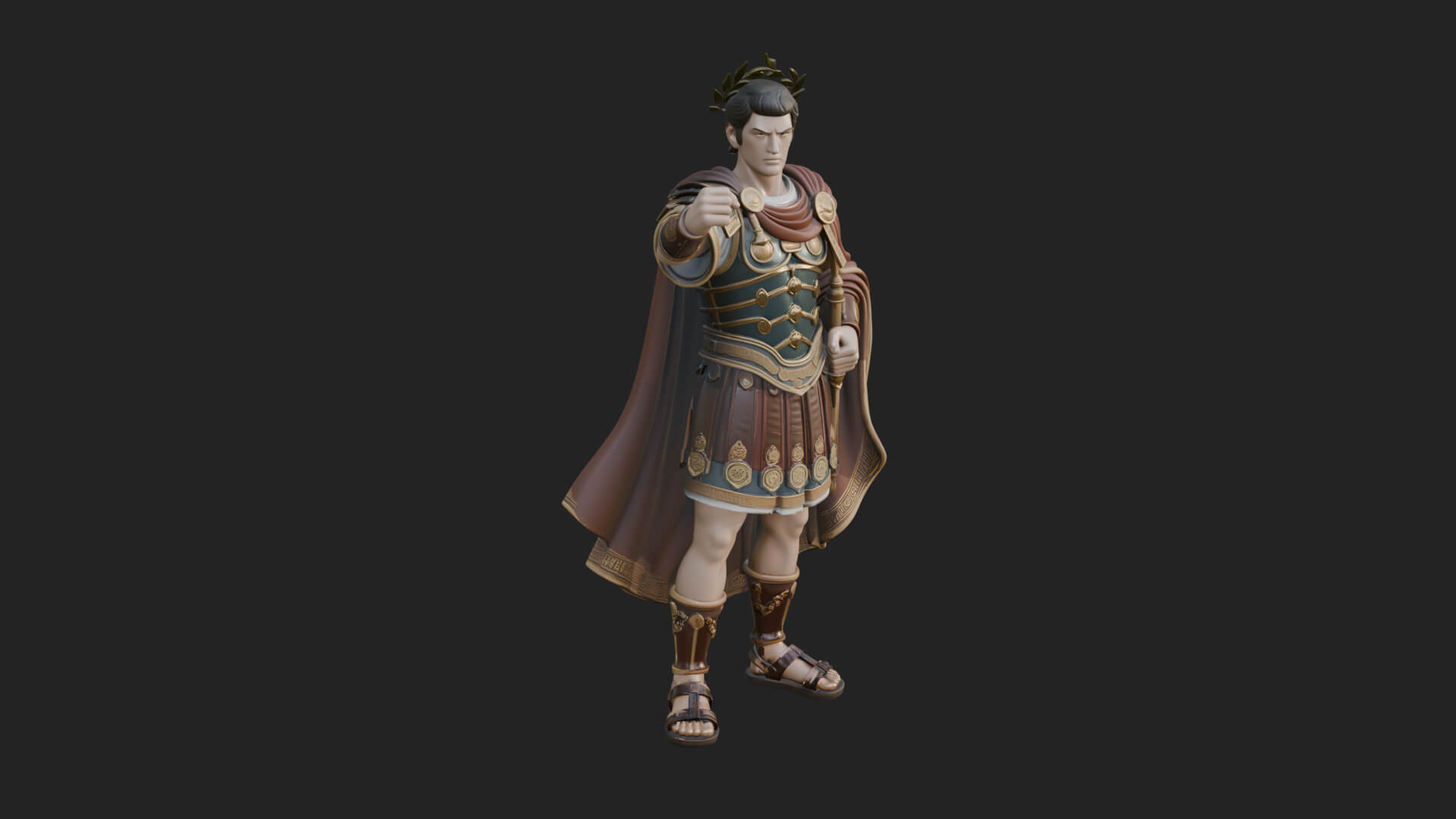 Roman Emperor Statue Design 10 3D Print Model 3D Model