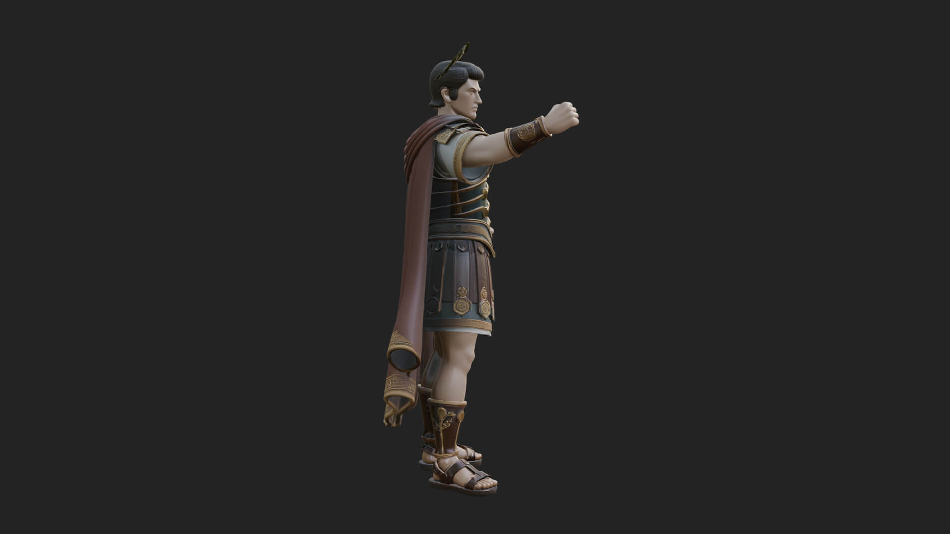 Roman Emperor Statue Design 10 3D Print Model 3D Model