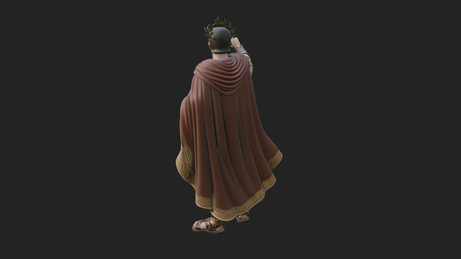 Roman Emperor Statue Design 10 3D Print Model 3D Model