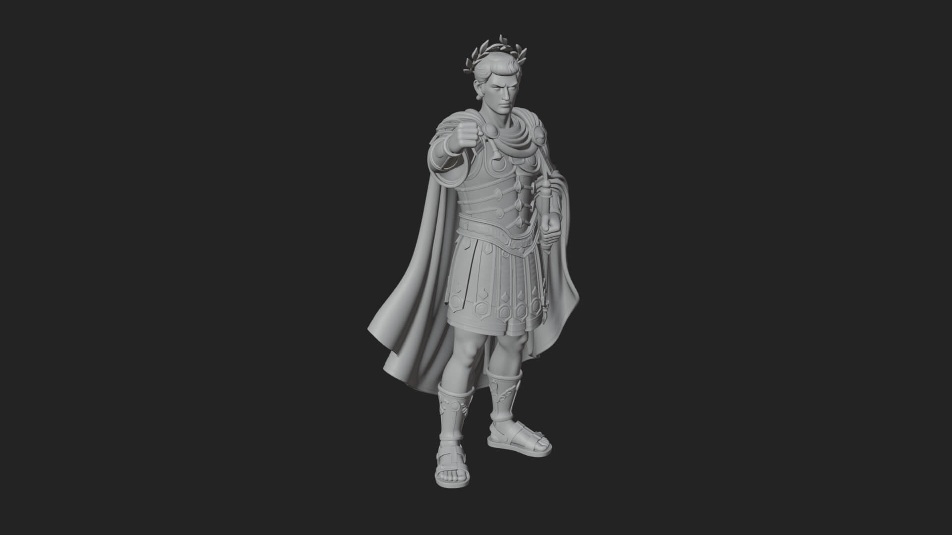 Roman Emperor Statue Design 10 3D Print Model 3D Model
