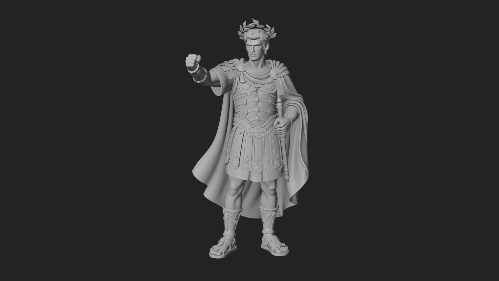 Roman Emperor Statue Design 10 3D Print Model 3D Model