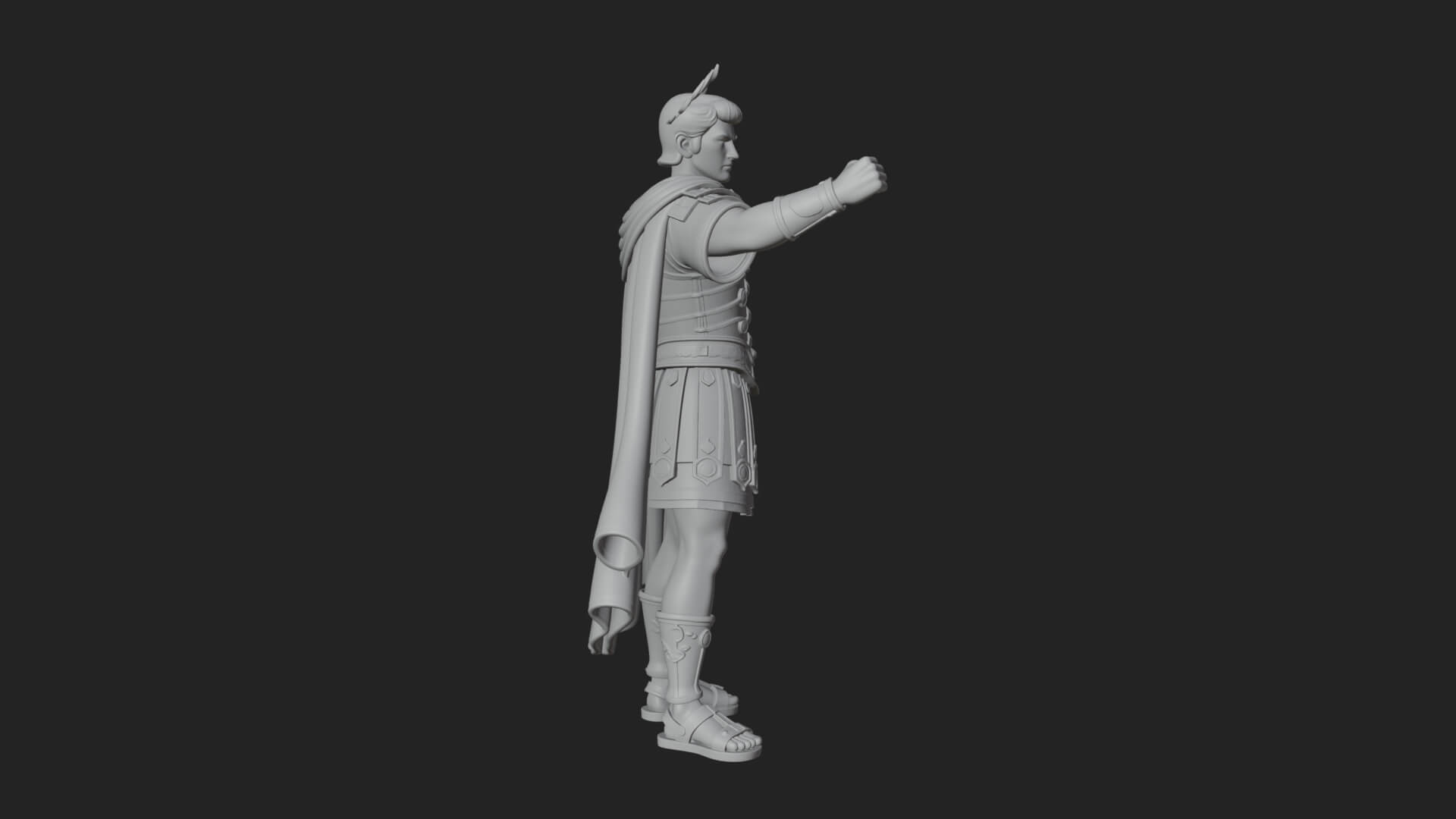 Roman Emperor Statue Design 10 3D Print Model 3D Model