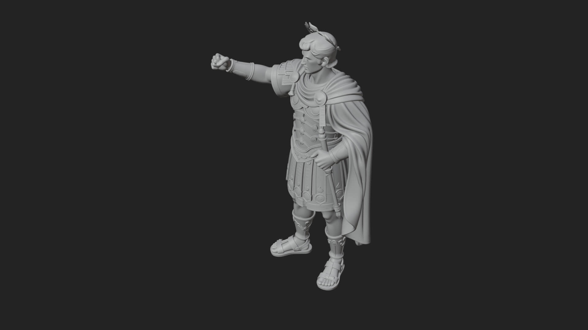 Roman Emperor Statue Design 10 3D Print Model 3D Model