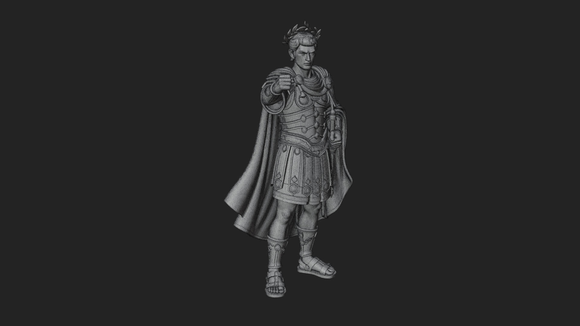 Roman Emperor Statue Design 10 3D Print Model 3D Model