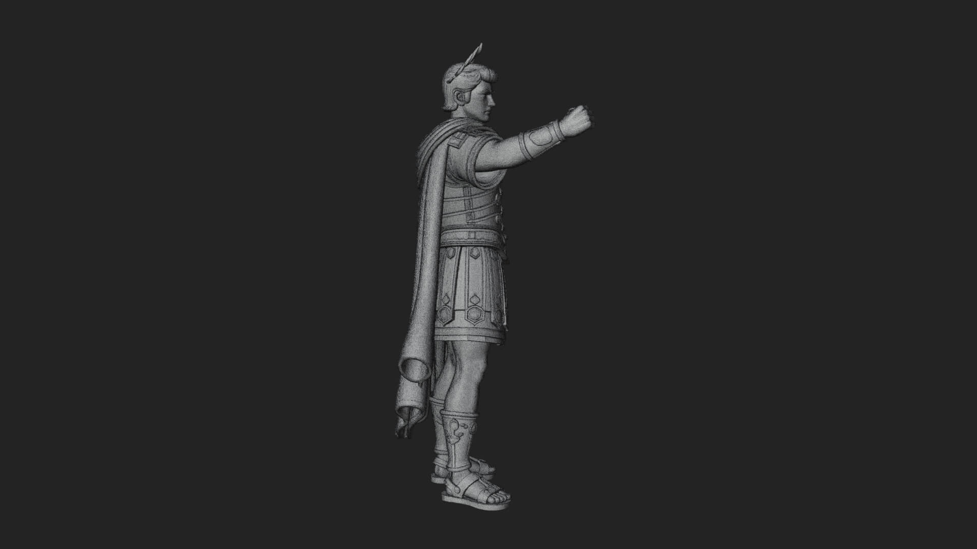 Roman Emperor Statue Design 10 3D Print Model 3D Model
