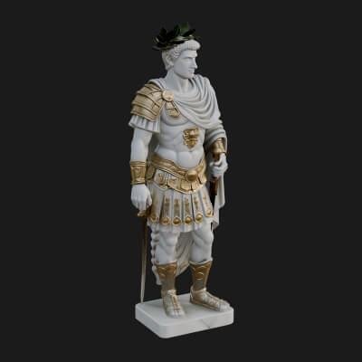 Roman Emperor Statue Design 9 3D Print Model