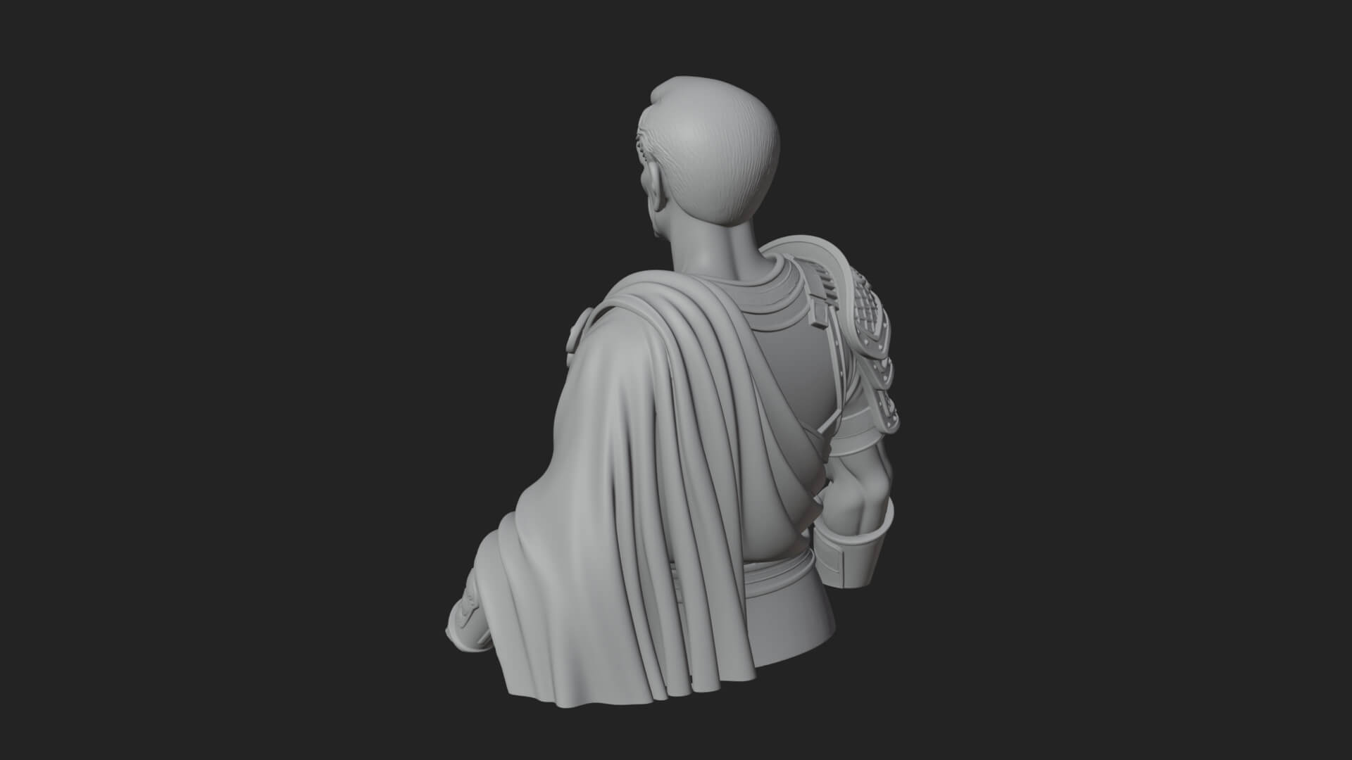 Roman Legionary Bust Statue Design 5 3D Print Model 3D Model