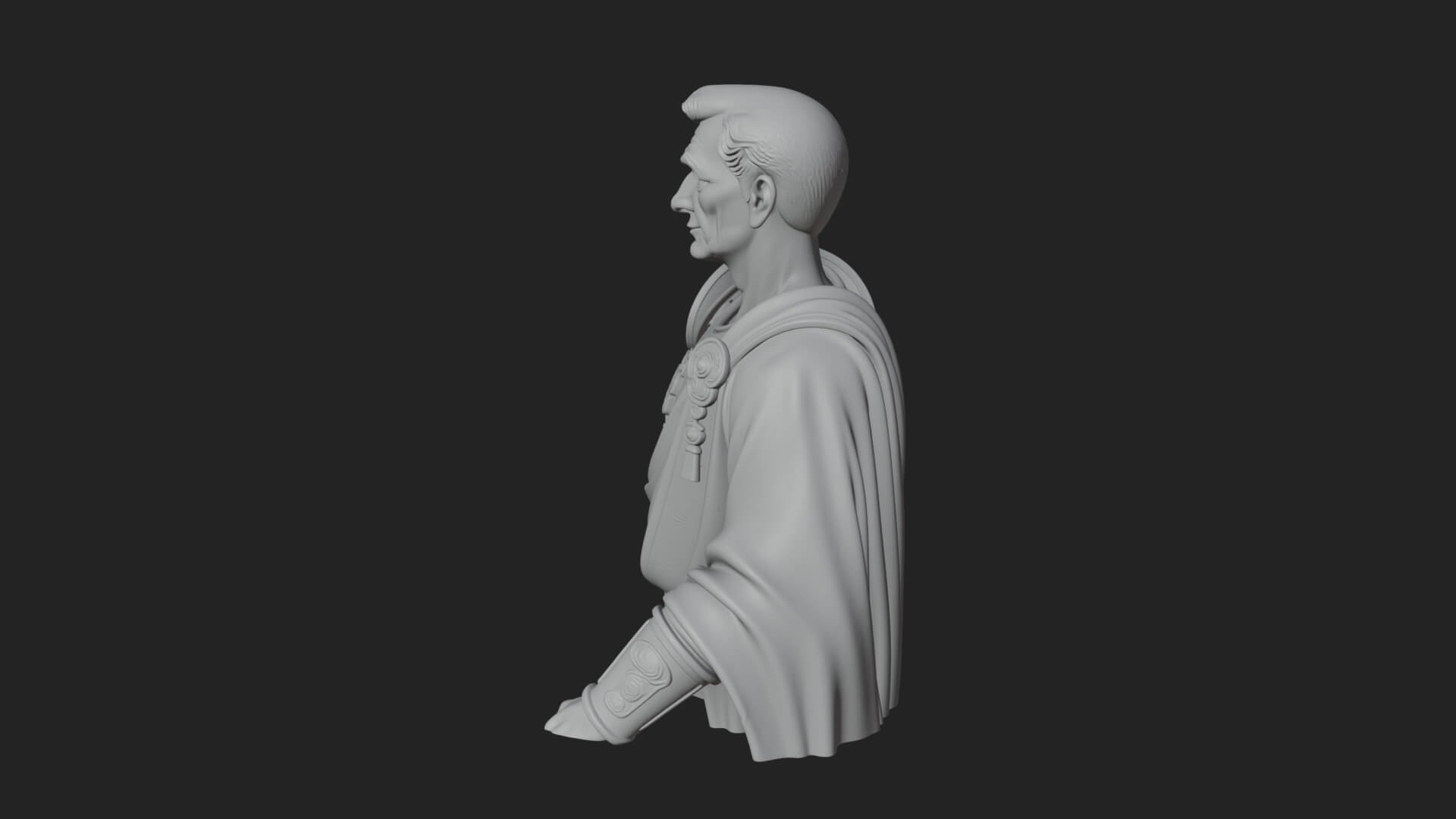Roman Legionary Bust Statue Design 5 3D Print Model 3D Model
