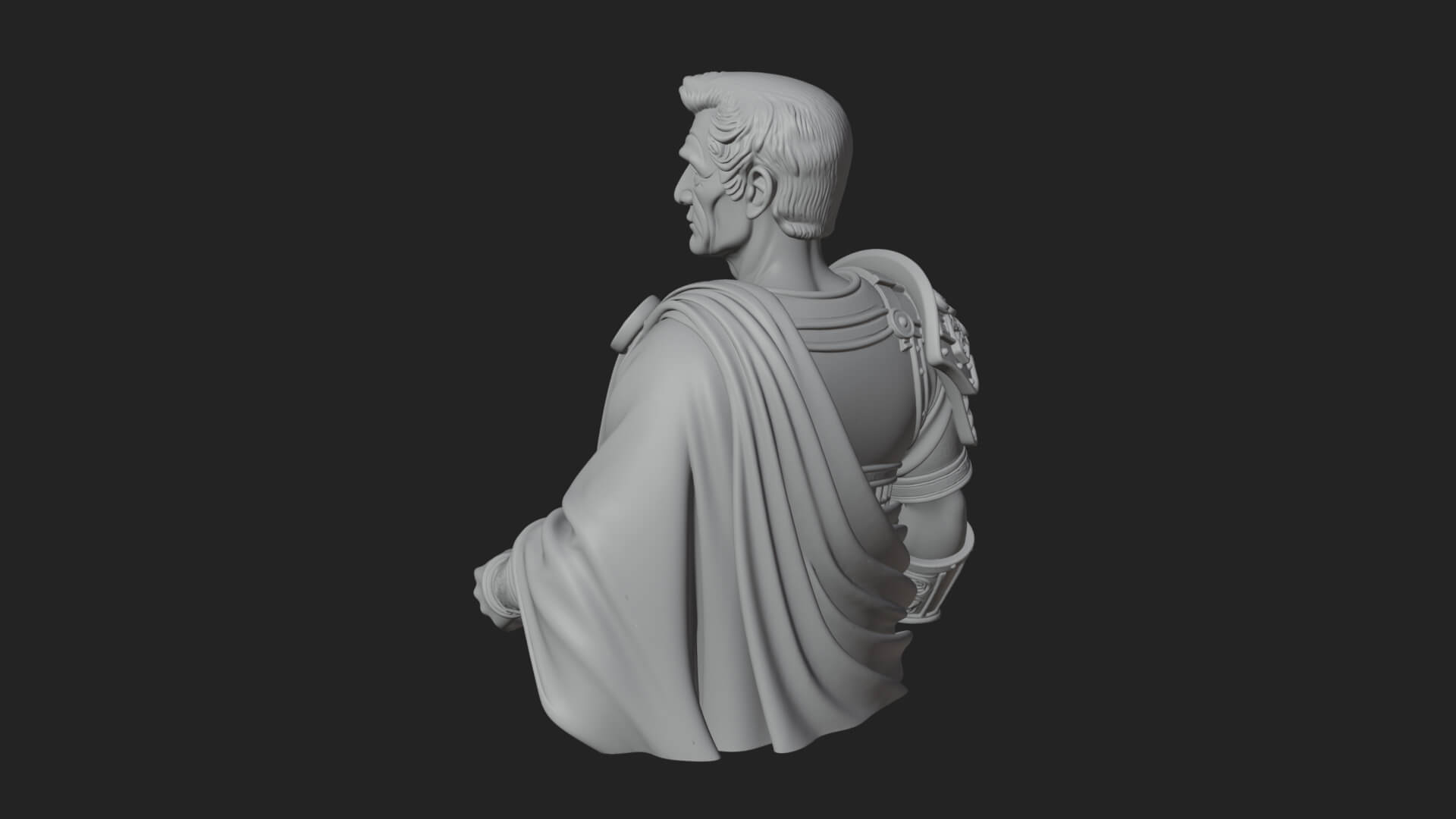 Roman Legionary Bust Statue Design 6 3D Print Model 3D Model