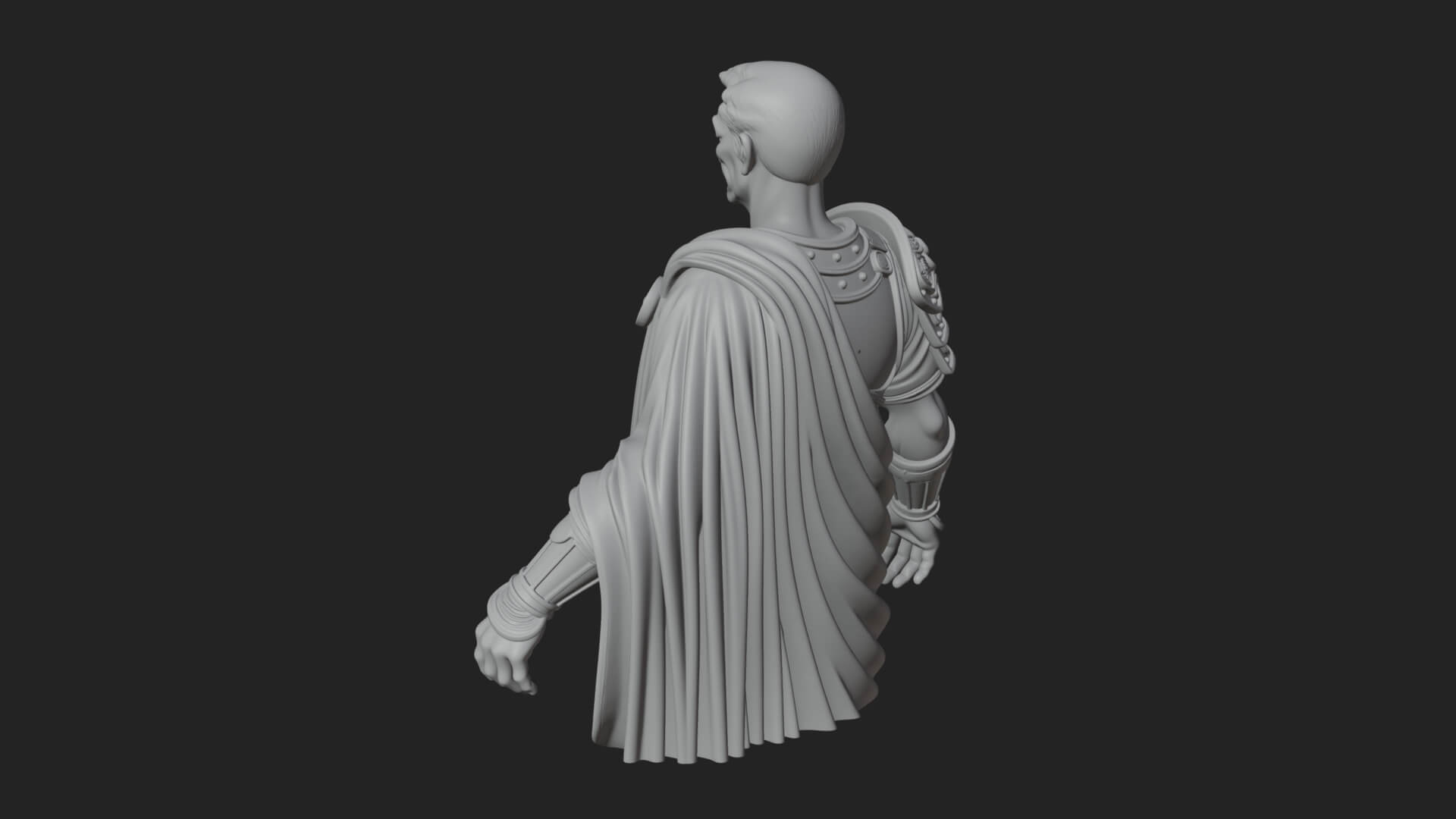 Roman Legionary Bust Statue Design 7 3D Print Model 3D Model