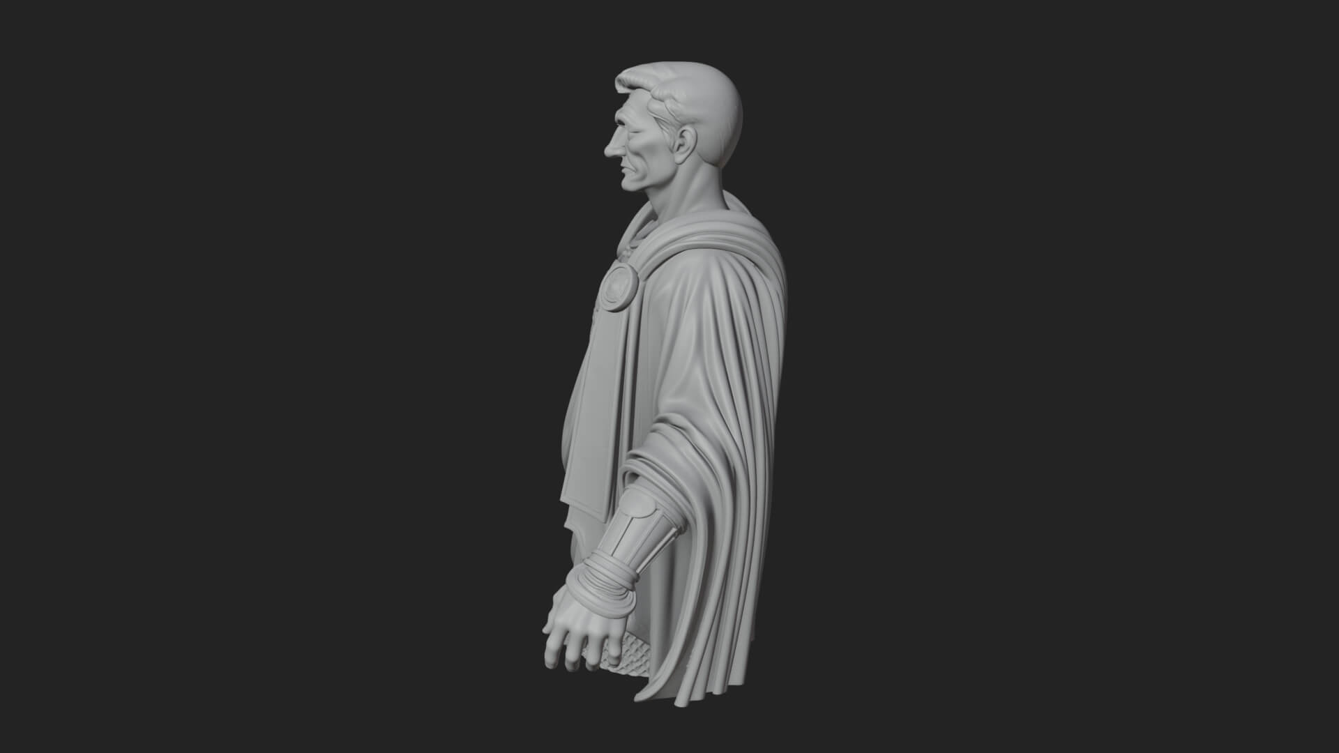 Roman Legionary Bust Statue Design 7 3D Print Model 3D Model