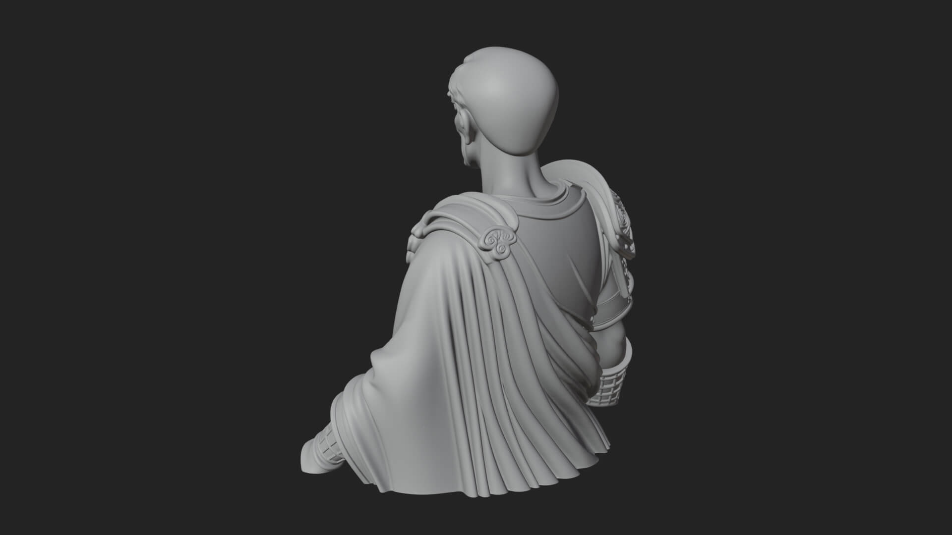 Roman Legionary Bust Statue Design 8 3D Print Model 3D Model
