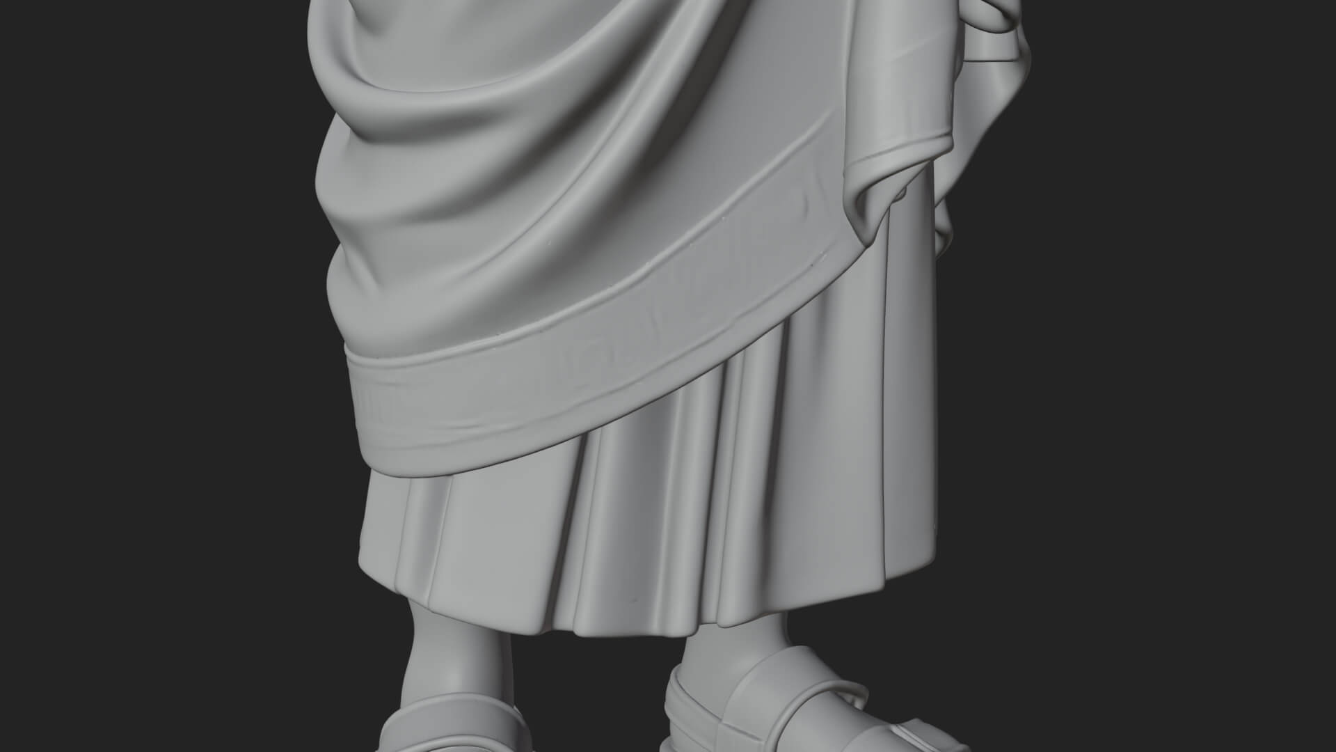 Roman Senator in Toga Statue Design 1 3D Print Model 3D Model