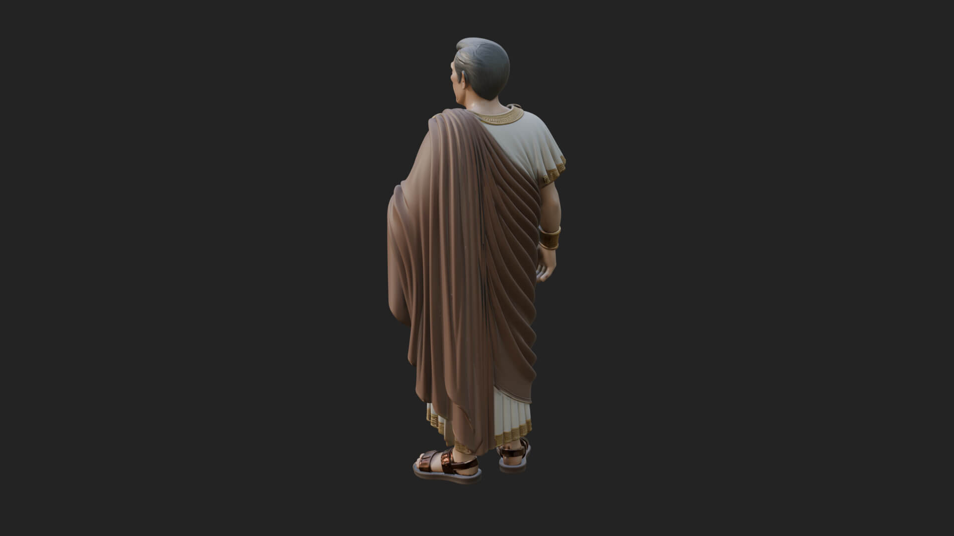 Roman Senator in Toga Statue Design 3 3D Print Model 3D Model