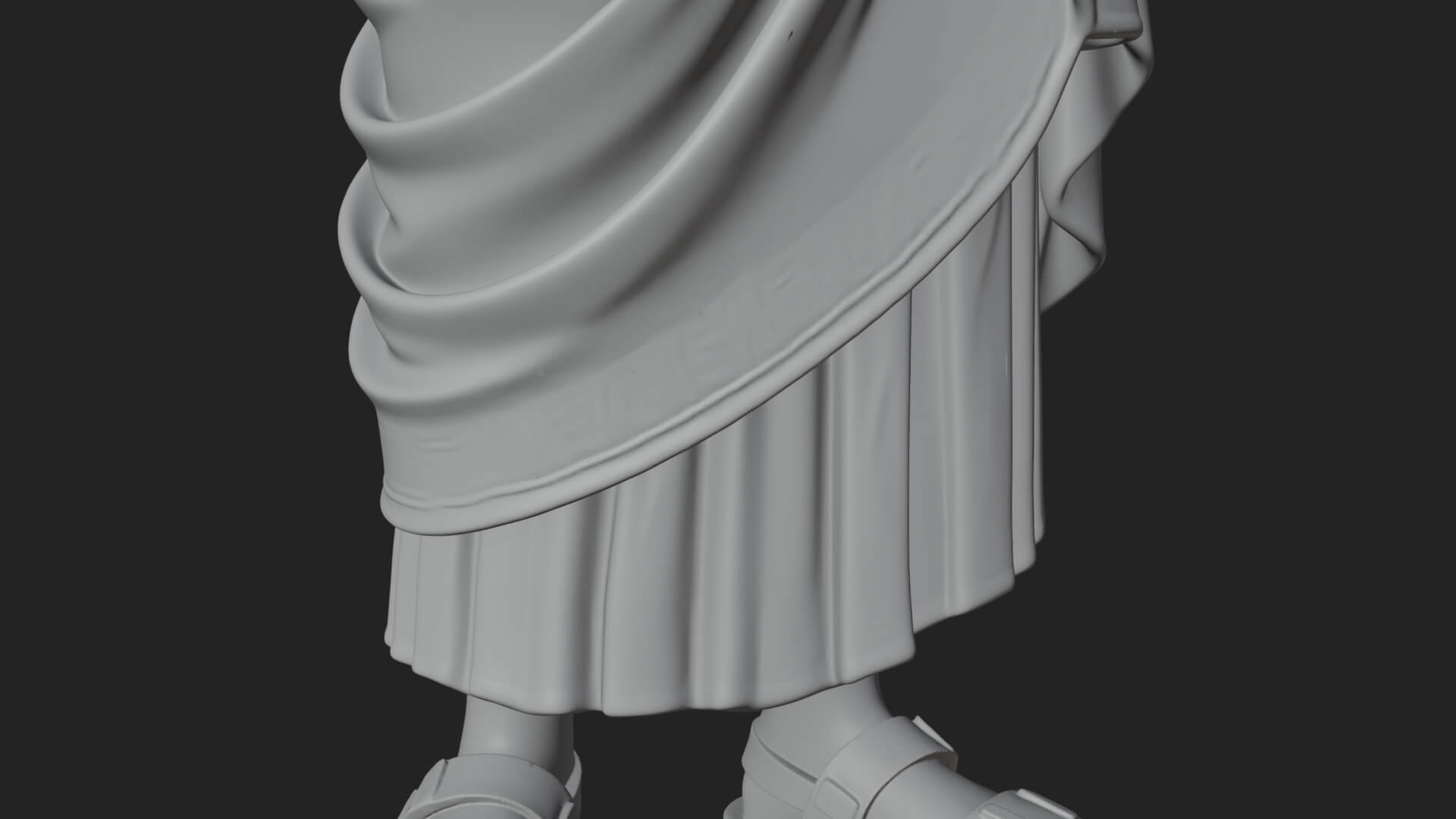 Roman Senator in Toga Statue Design 3 3D Print Model 3D Model
