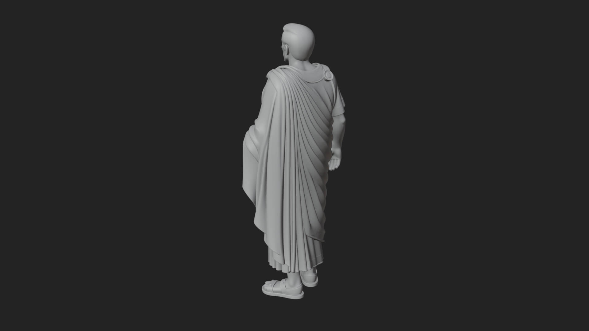 Roman Senator in Toga Statue Design 4 3D Print Model 3D Model
