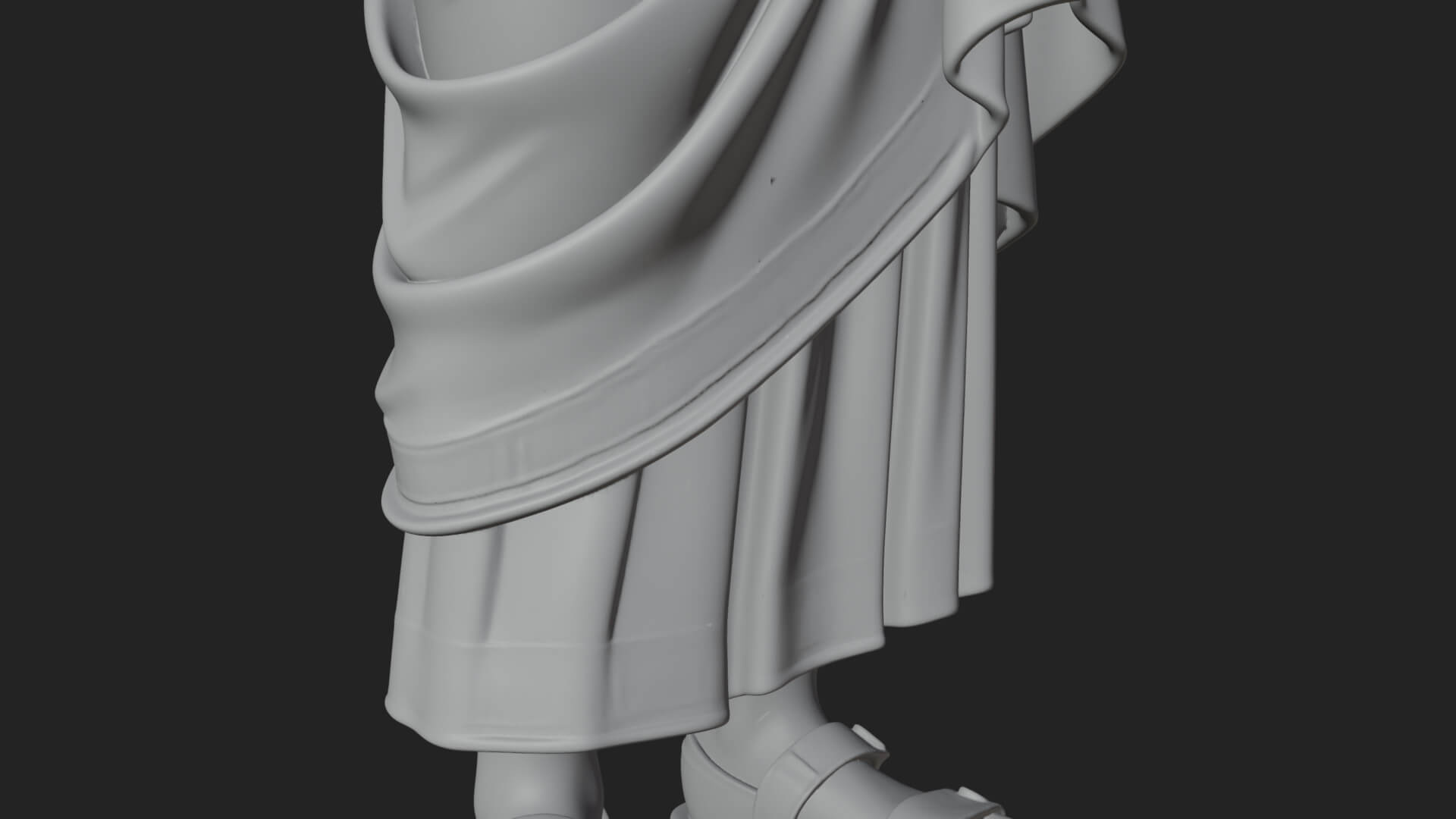 Roman Senator in Toga Statue Design 4 3D Print Model 3D Model