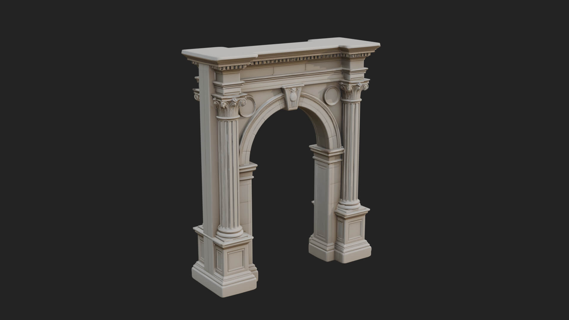 Roman Triumphal Arch Model Design 10 3D Print Model 3D Model