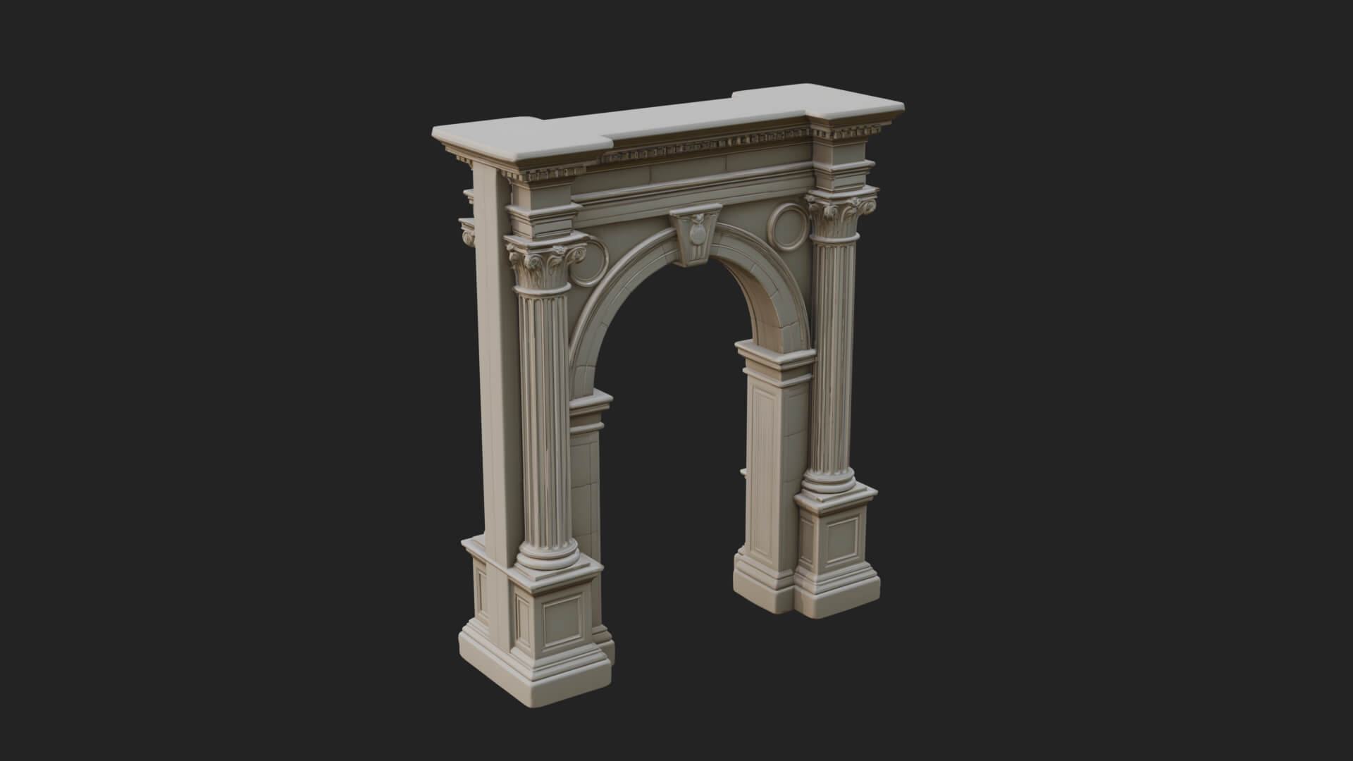 Roman Triumphal Arch Model Design 10 3D Print Model 3D Model