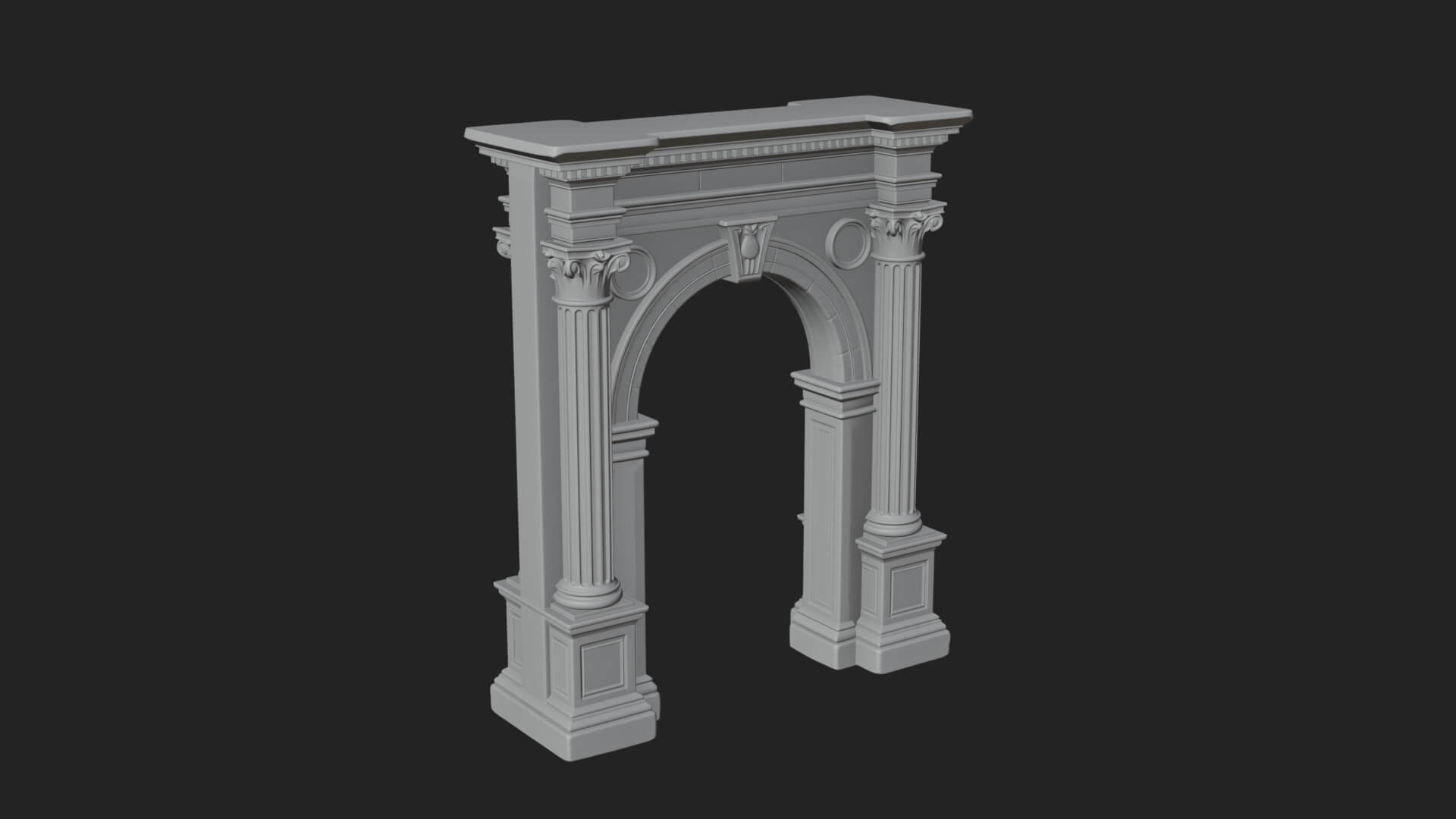 Roman Triumphal Arch Model Design 10 3D Print Model 3D Model