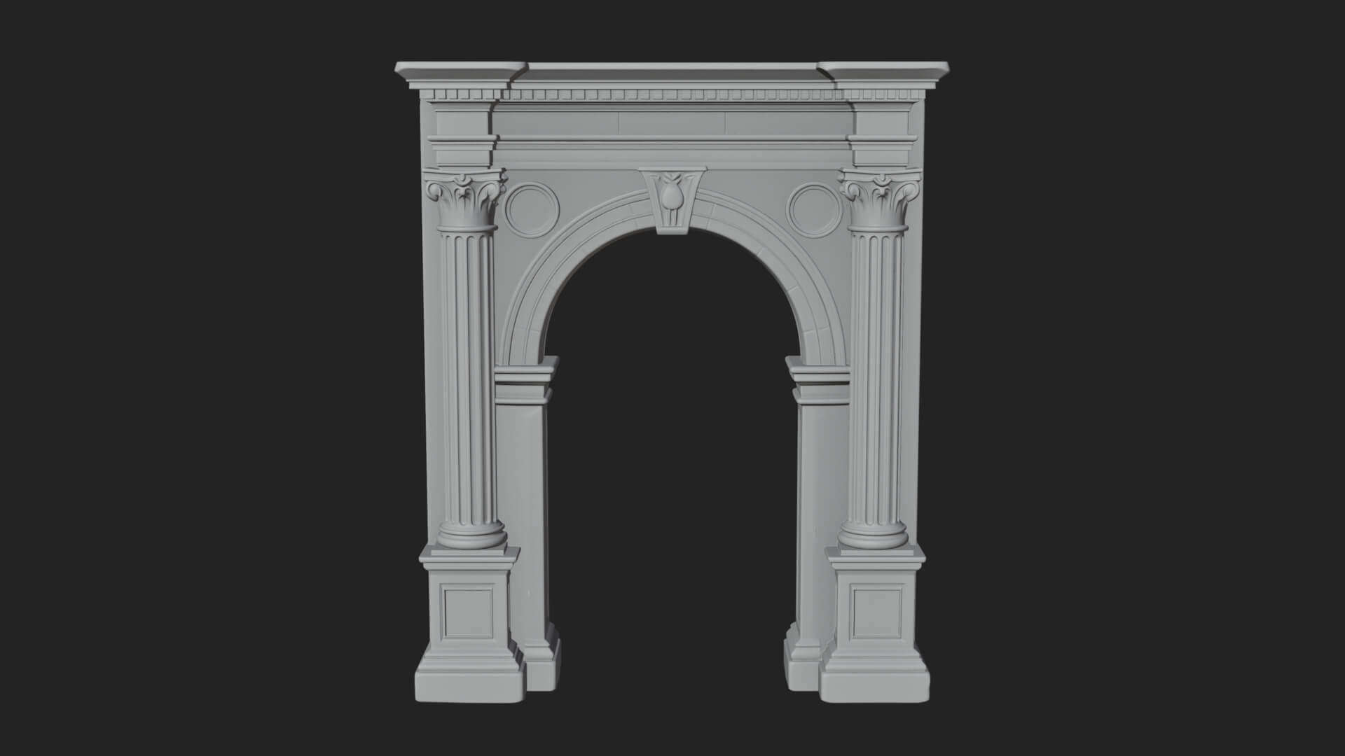Roman Triumphal Arch Model Design 10 3D Print Model 3D Model
