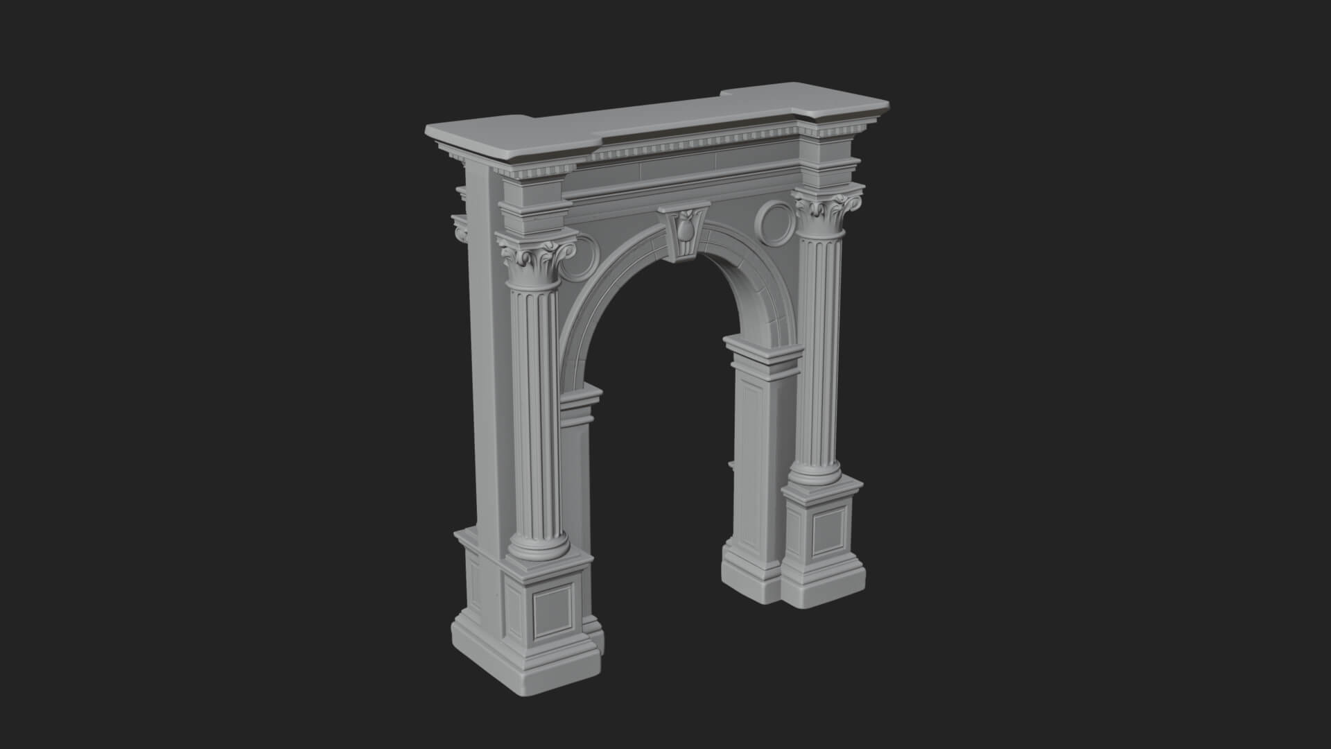 Roman Triumphal Arch Model Design 10 3D Print Model 3D Model