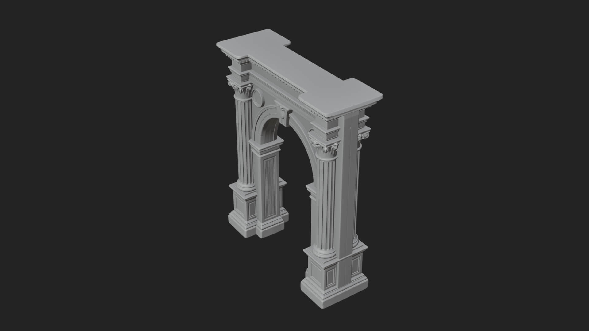 Roman Triumphal Arch Model Design 10 3D Print Model 3D Model