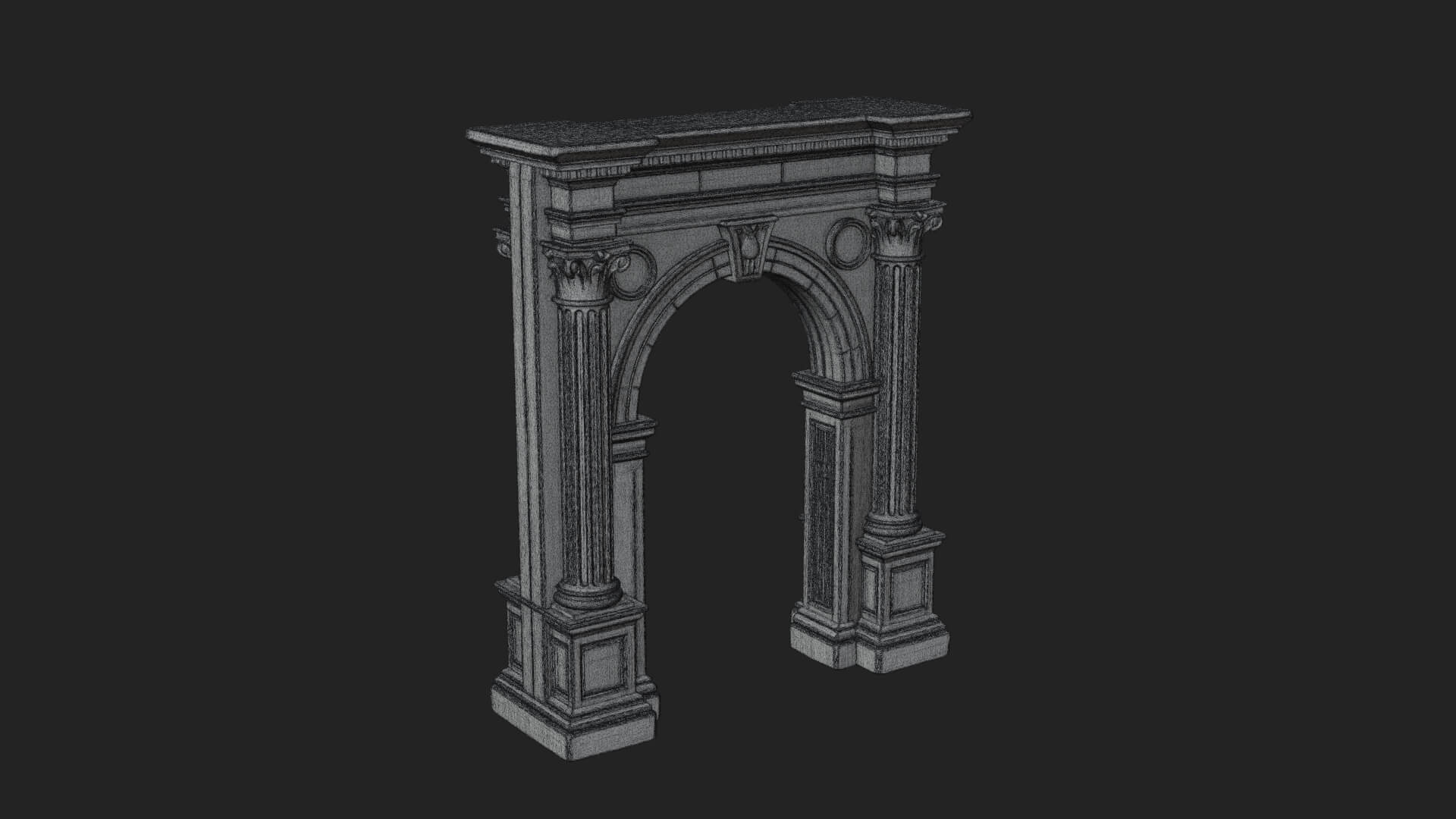 Roman Triumphal Arch Model Design 10 3D Print Model 3D Model