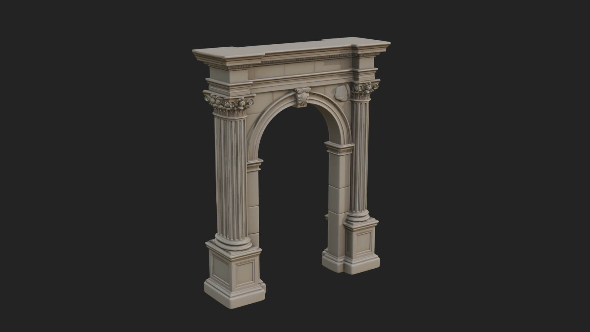 Roman Triumphal Arch Model Design 11 3D Print Model 3D Model