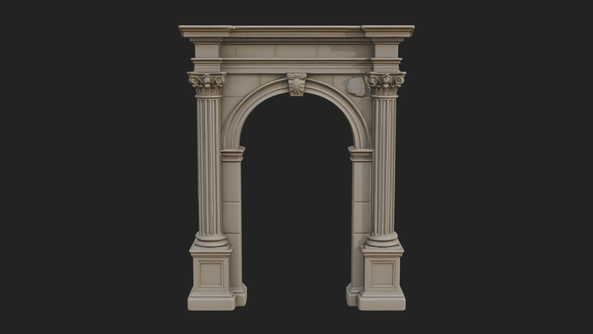 Roman Triumphal Arch Model Design 11 3D Print Model 3D Model