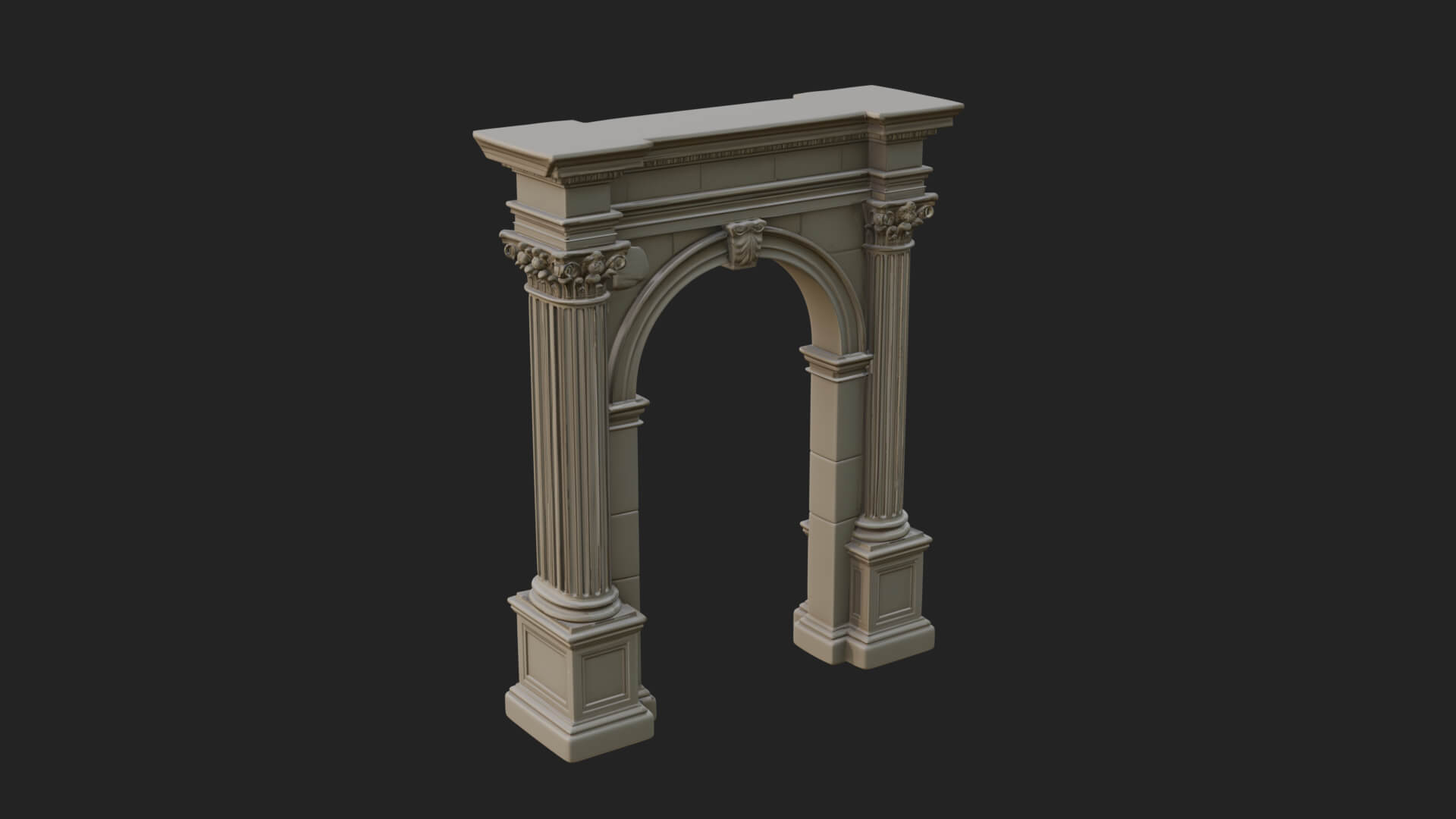 Roman Triumphal Arch Model Design 11 3D Print Model 3D Model