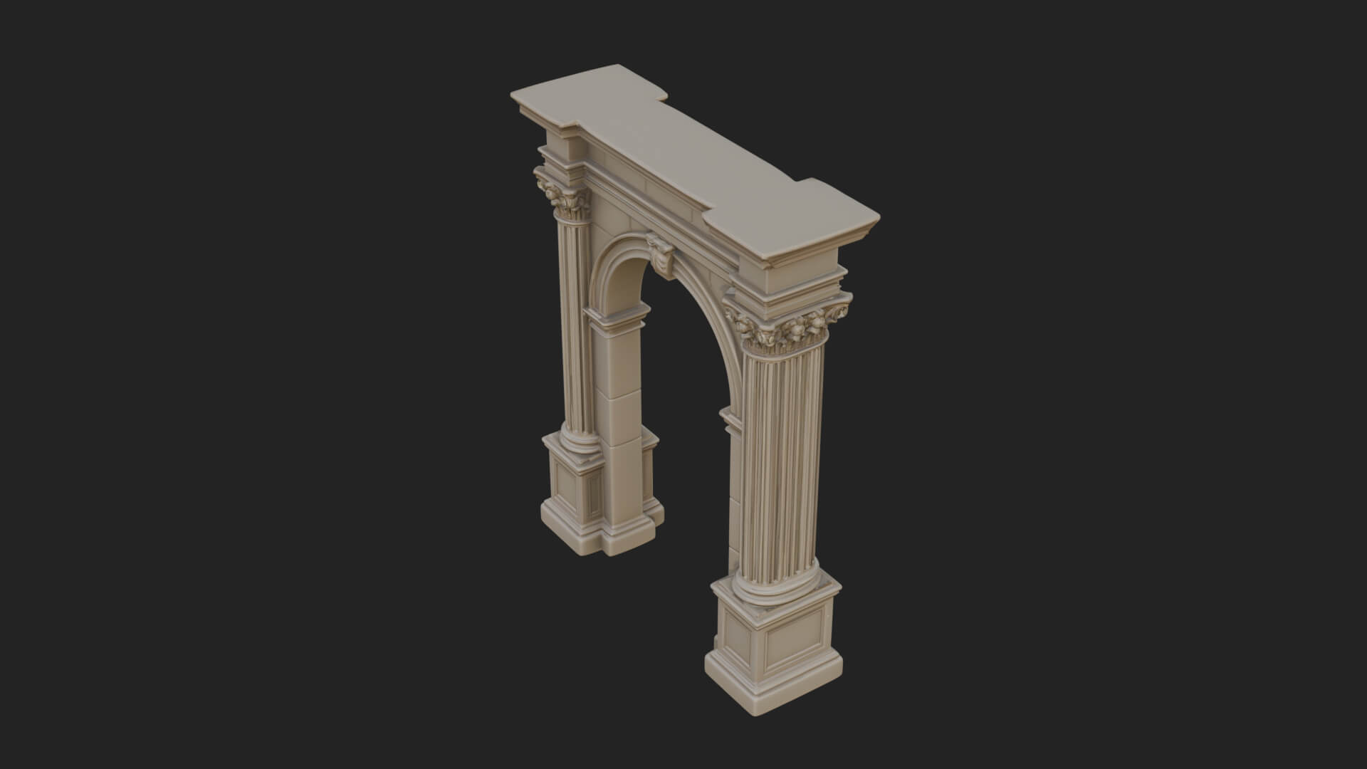 Roman Triumphal Arch Model Design 11 3D Print Model 3D Model