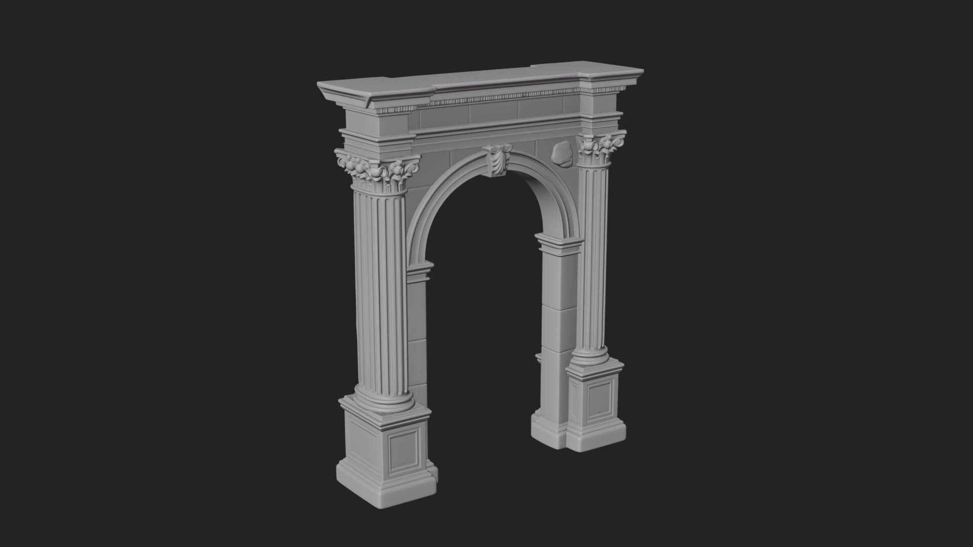 Roman Triumphal Arch Model Design 11 3D Print Model 3D Model