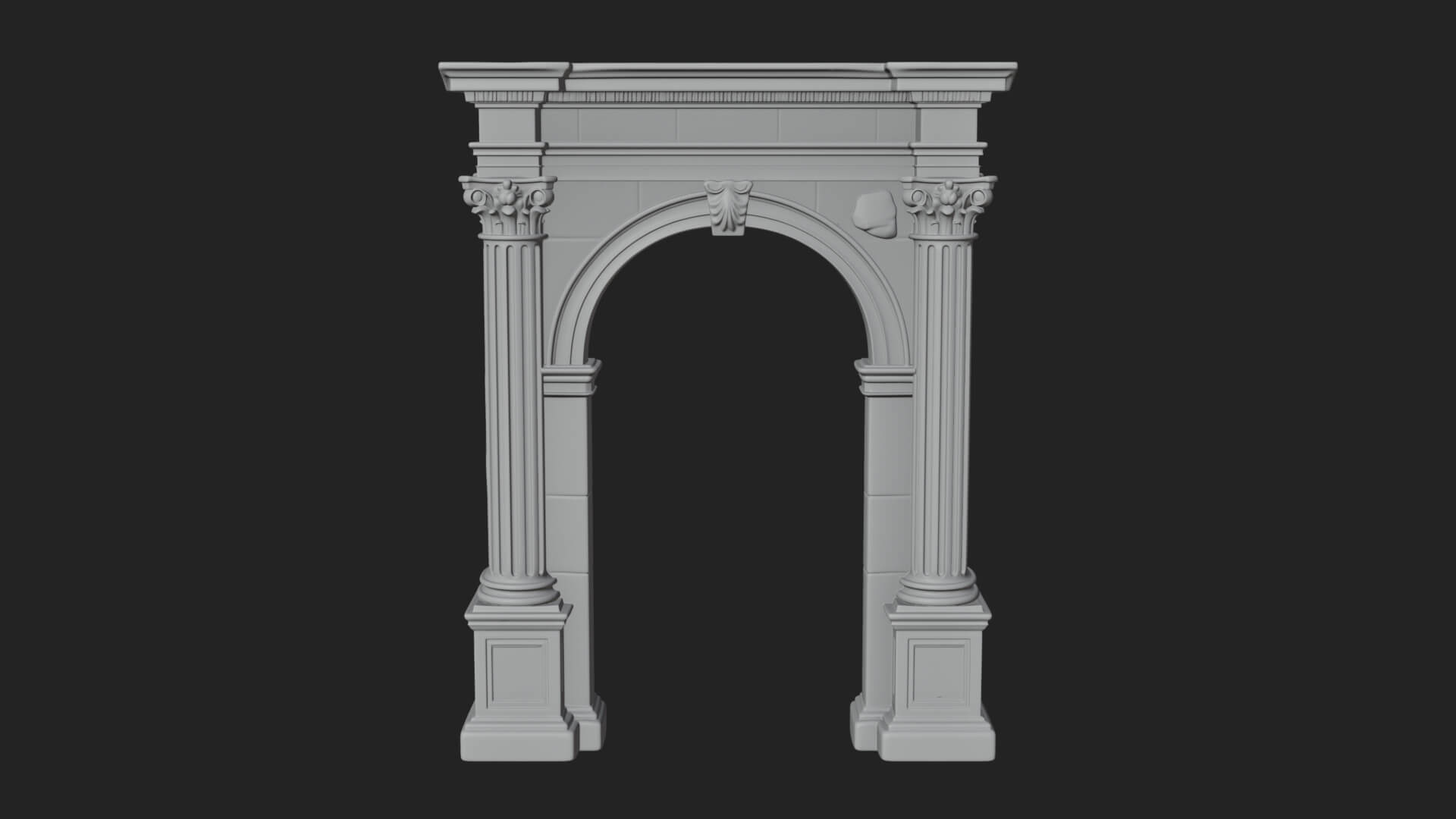 Roman Triumphal Arch Model Design 11 3D Print Model 3D Model