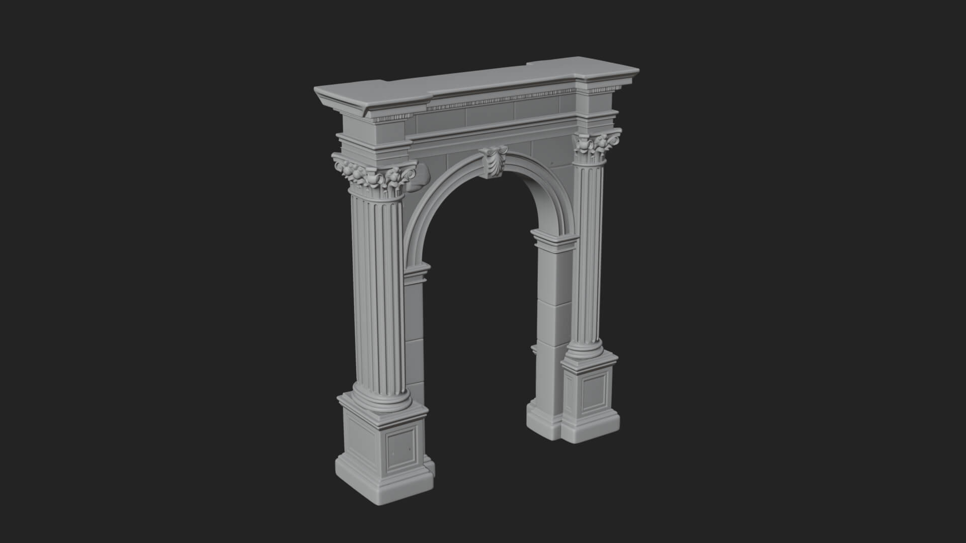 Roman Triumphal Arch Model Design 11 3D Print Model 3D Model