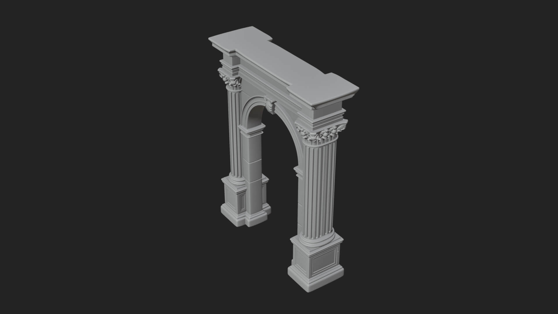 Roman Triumphal Arch Model Design 11 3D Print Model 3D Model