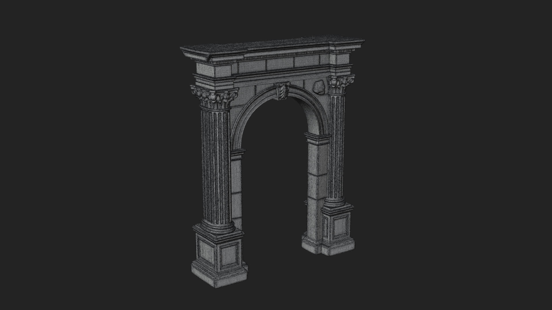 Roman Triumphal Arch Model Design 11 3D Print Model 3D Model
