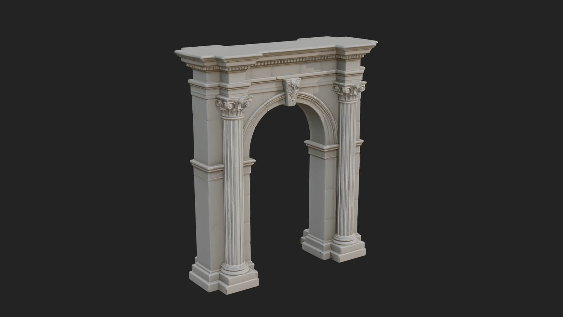 Roman Triumphal Arch Model Design 5 3D Print Model 3D Model