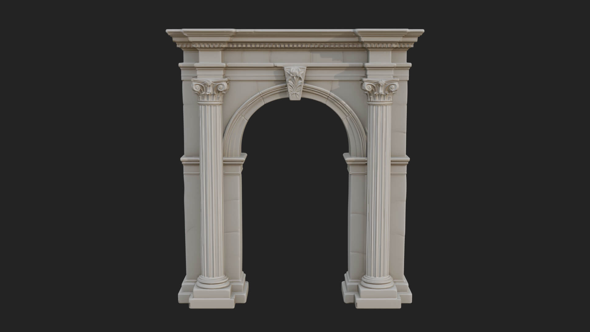 Roman Triumphal Arch Model Design 5 3D Print Model 3D Model