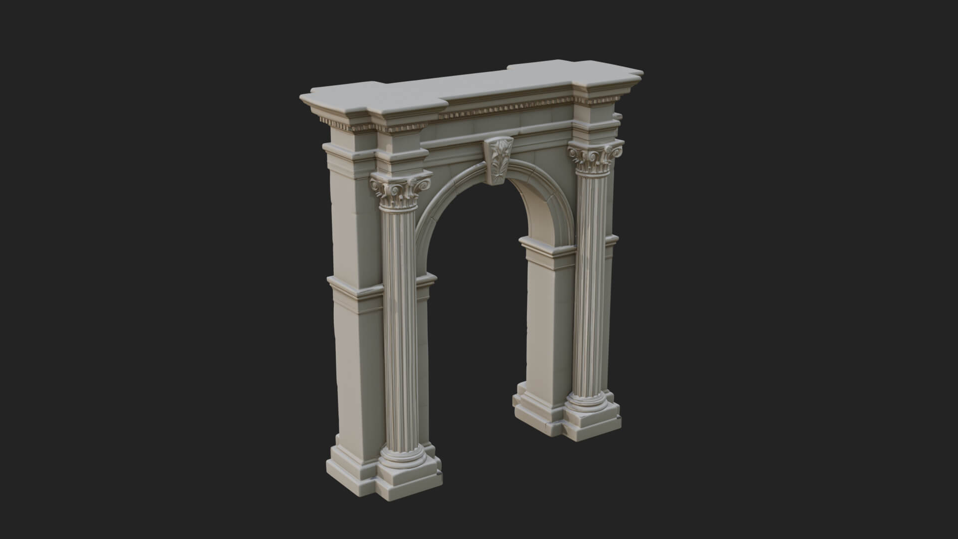 Roman Triumphal Arch Model Design 5 3D Print Model 3D Model