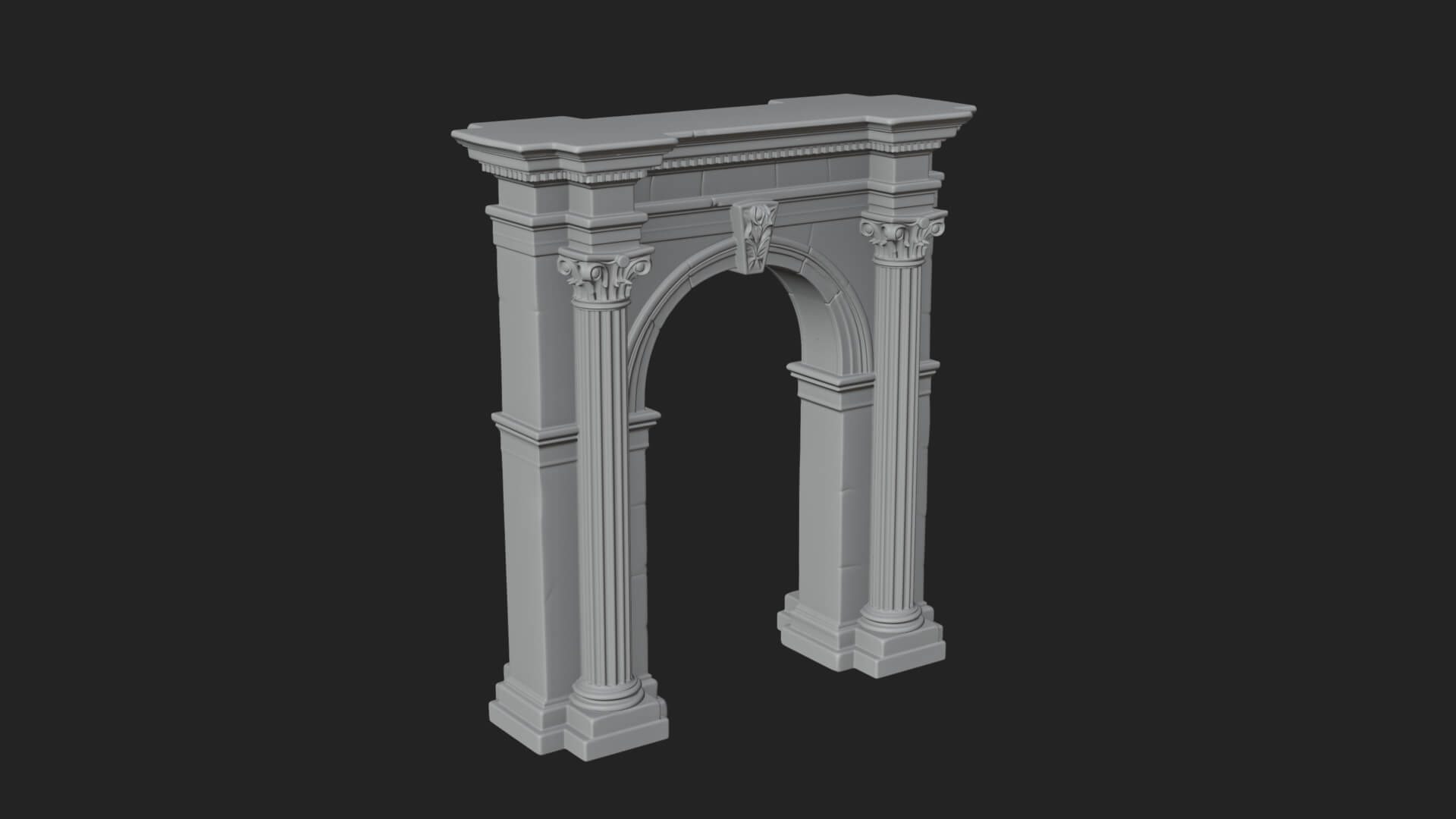 Roman Triumphal Arch Model Design 5 3D Print Model 3D Model