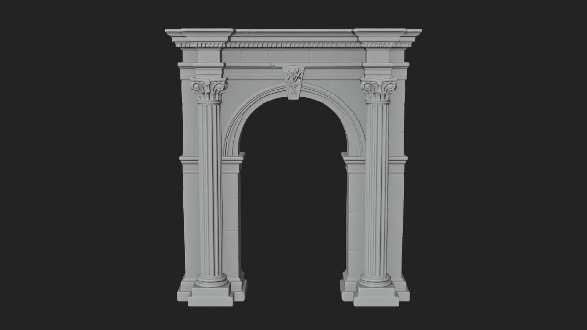 Roman Triumphal Arch Model Design 5 3D Print Model 3D Model