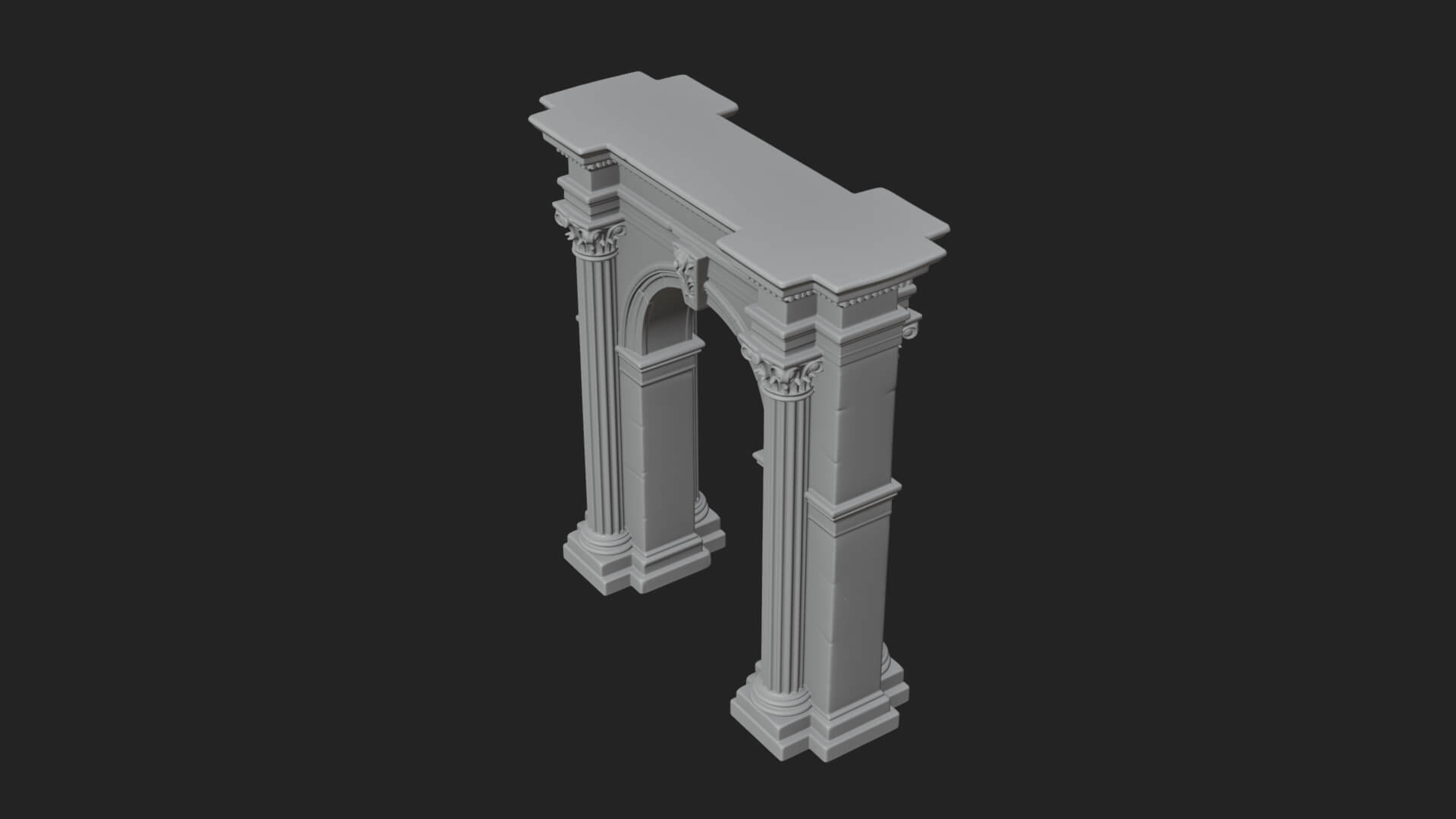 Roman Triumphal Arch Model Design 5 3D Print Model 3D Model