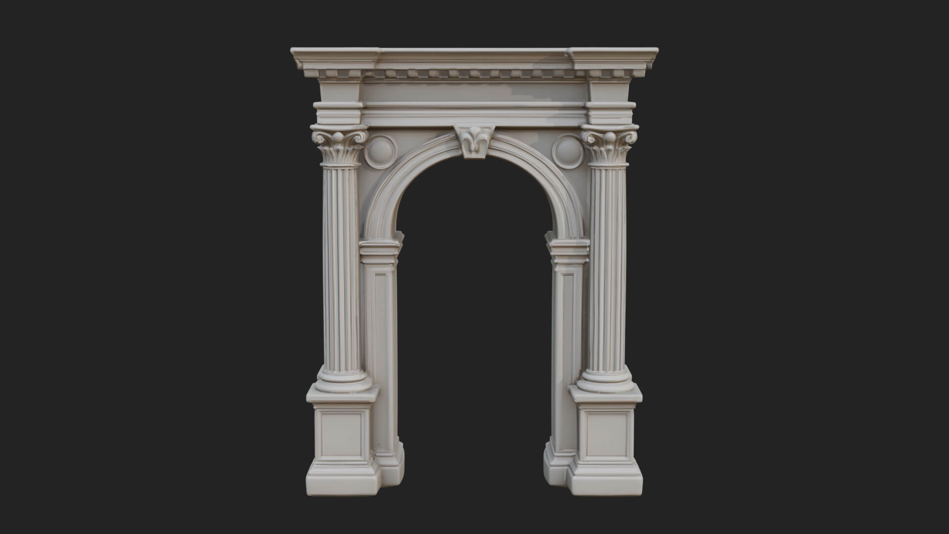 Roman Triumphal Arch Model Design 6 3D Print Model 3D Model