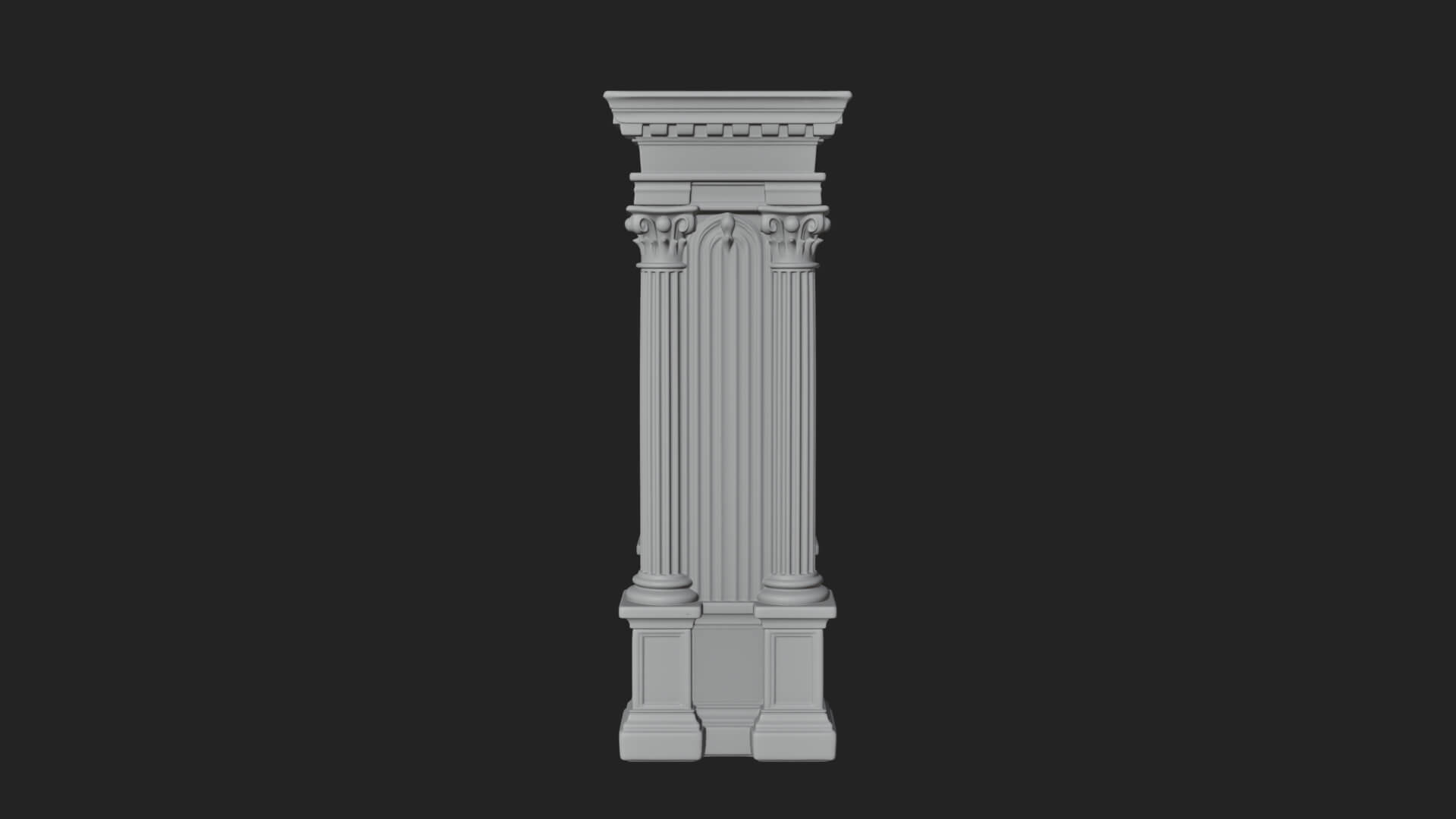 Roman Triumphal Arch Model Design 6 3D Print Model 3D Model